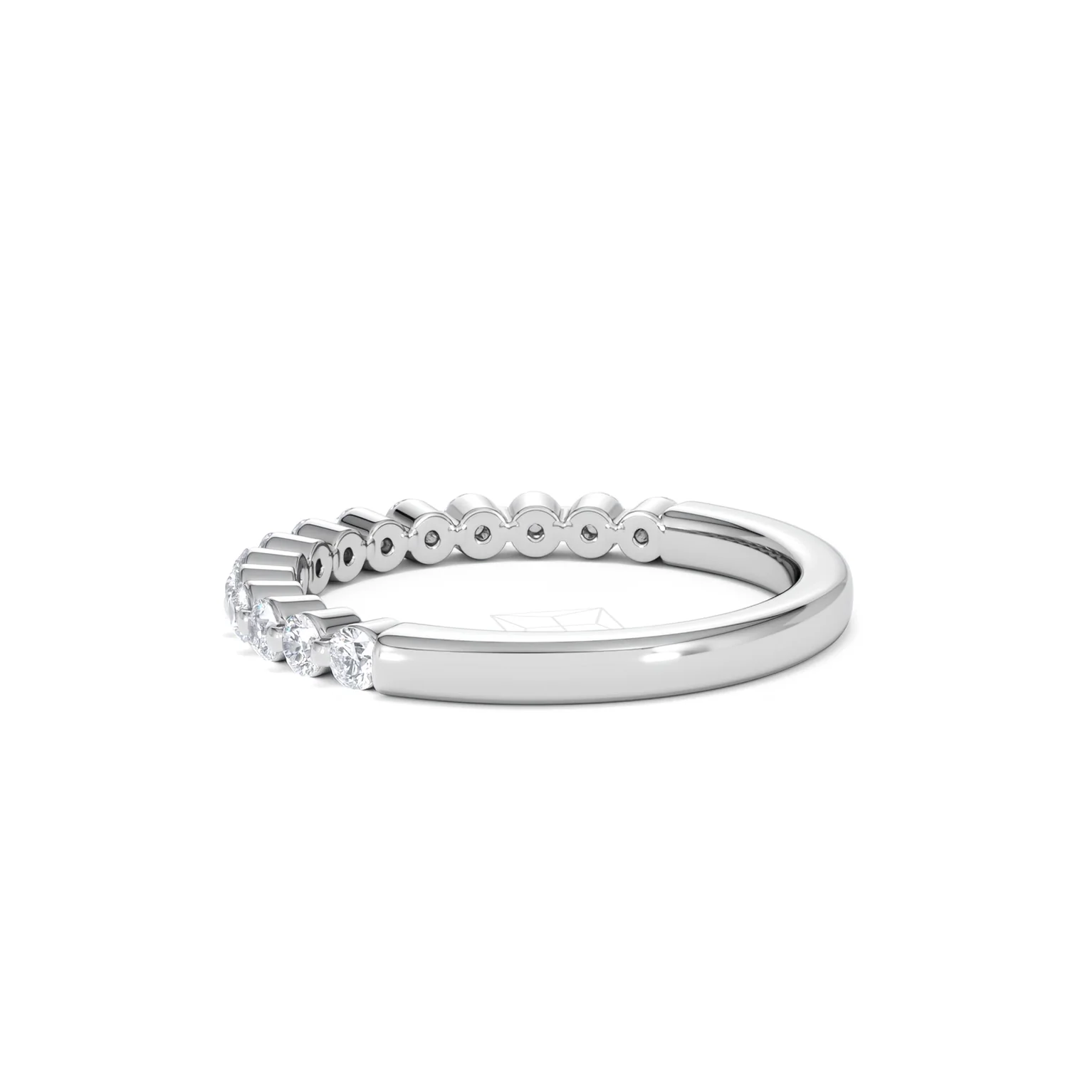 Solstice 0.35ct Lab Diamond Half Eternity Ring F/VS in 9k White Gold - Image 63