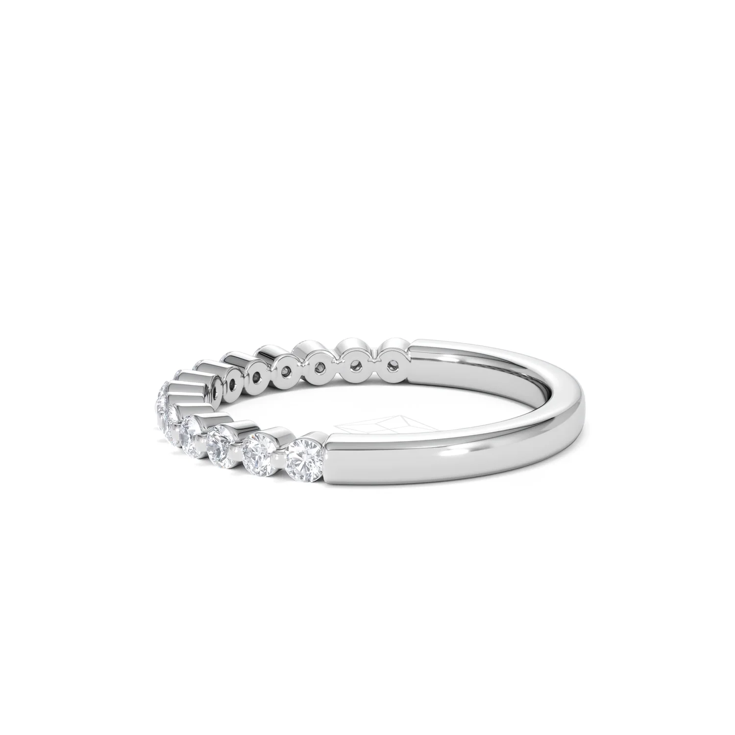 Solstice 0.35ct Lab Diamond Half Eternity Ring F/VS in 9k White Gold - Image 67