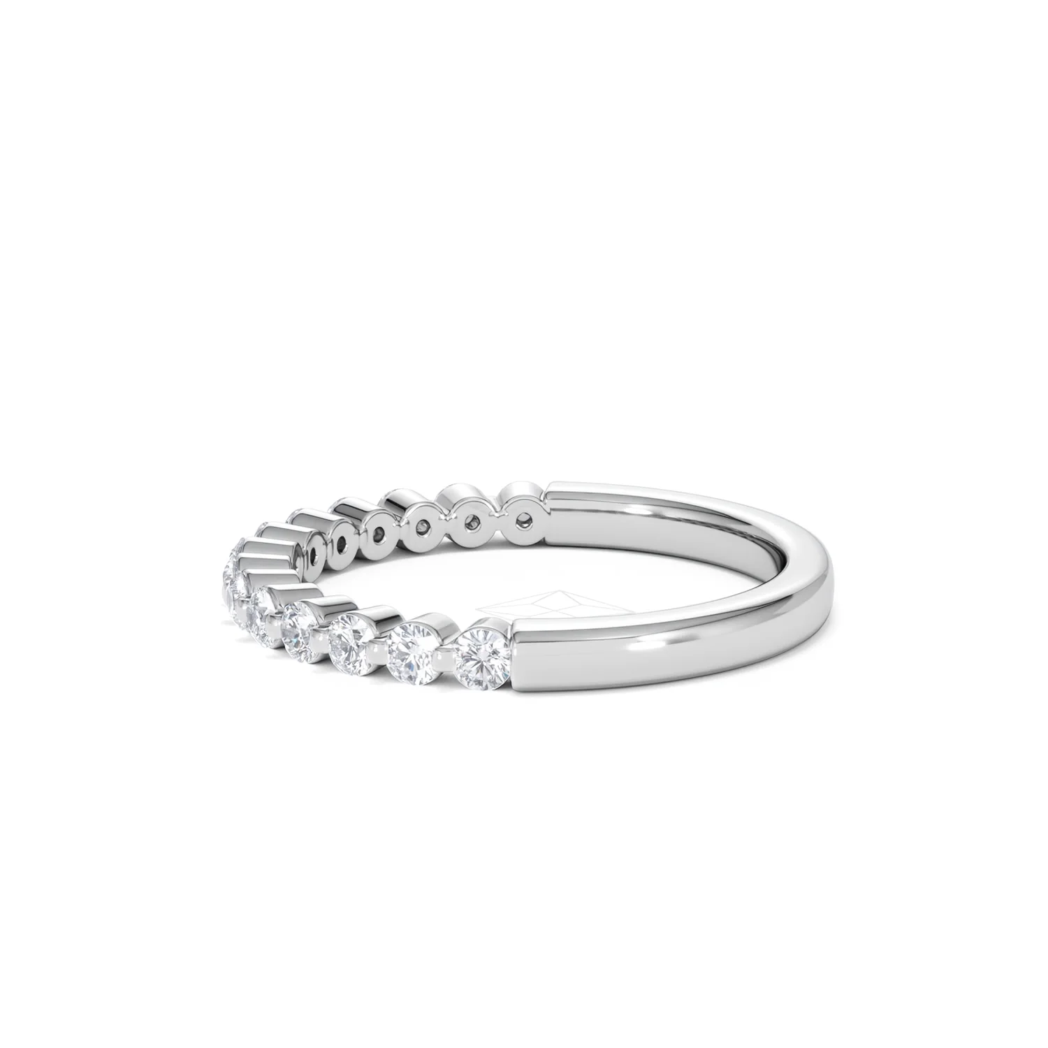 Solstice 0.35ct Lab Diamond Half Eternity Ring F/VS in 9k White Gold - Image 69