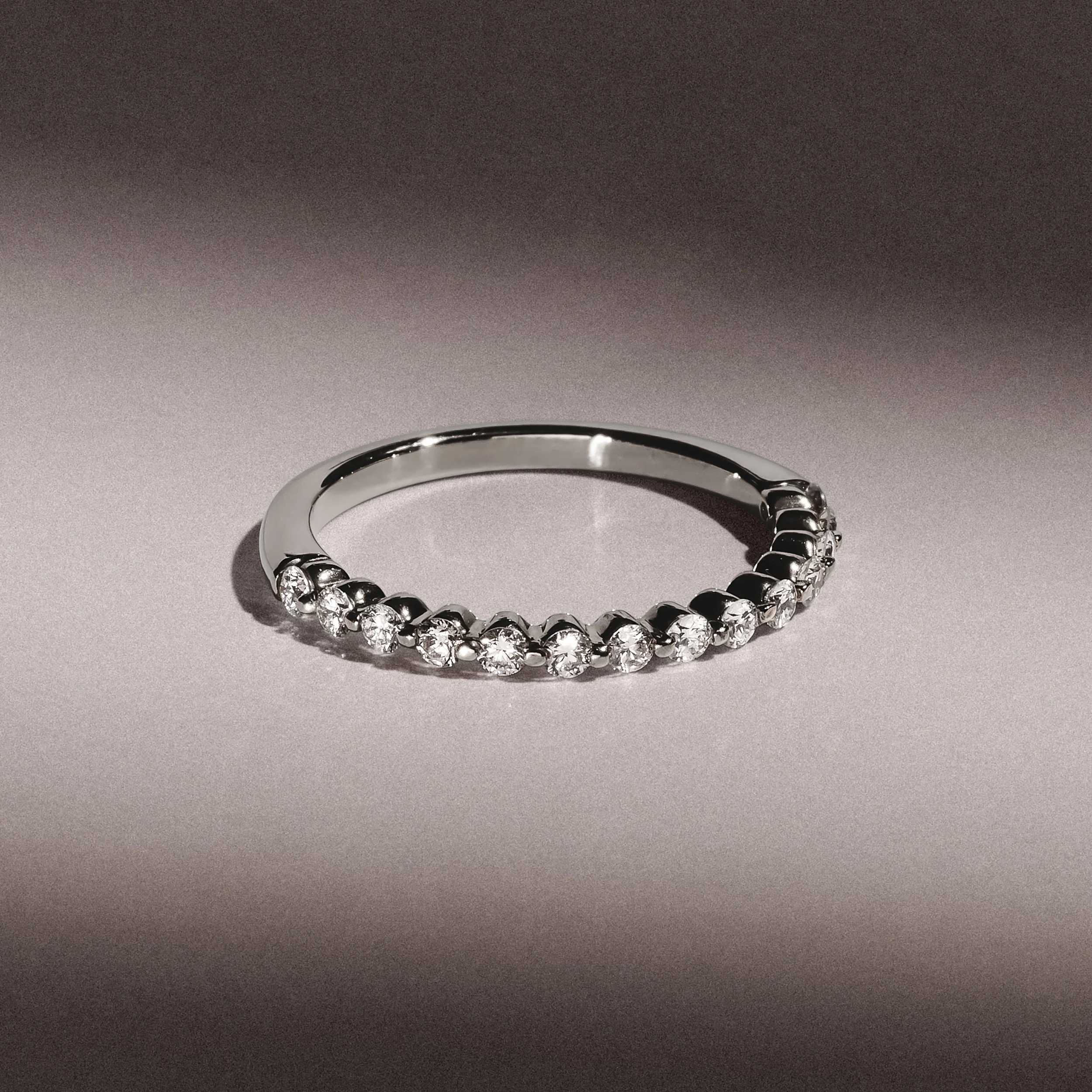 Solstice 0.35ct Lab Diamond Half Eternity Ring F/VS in 9k White Gold - Image 7