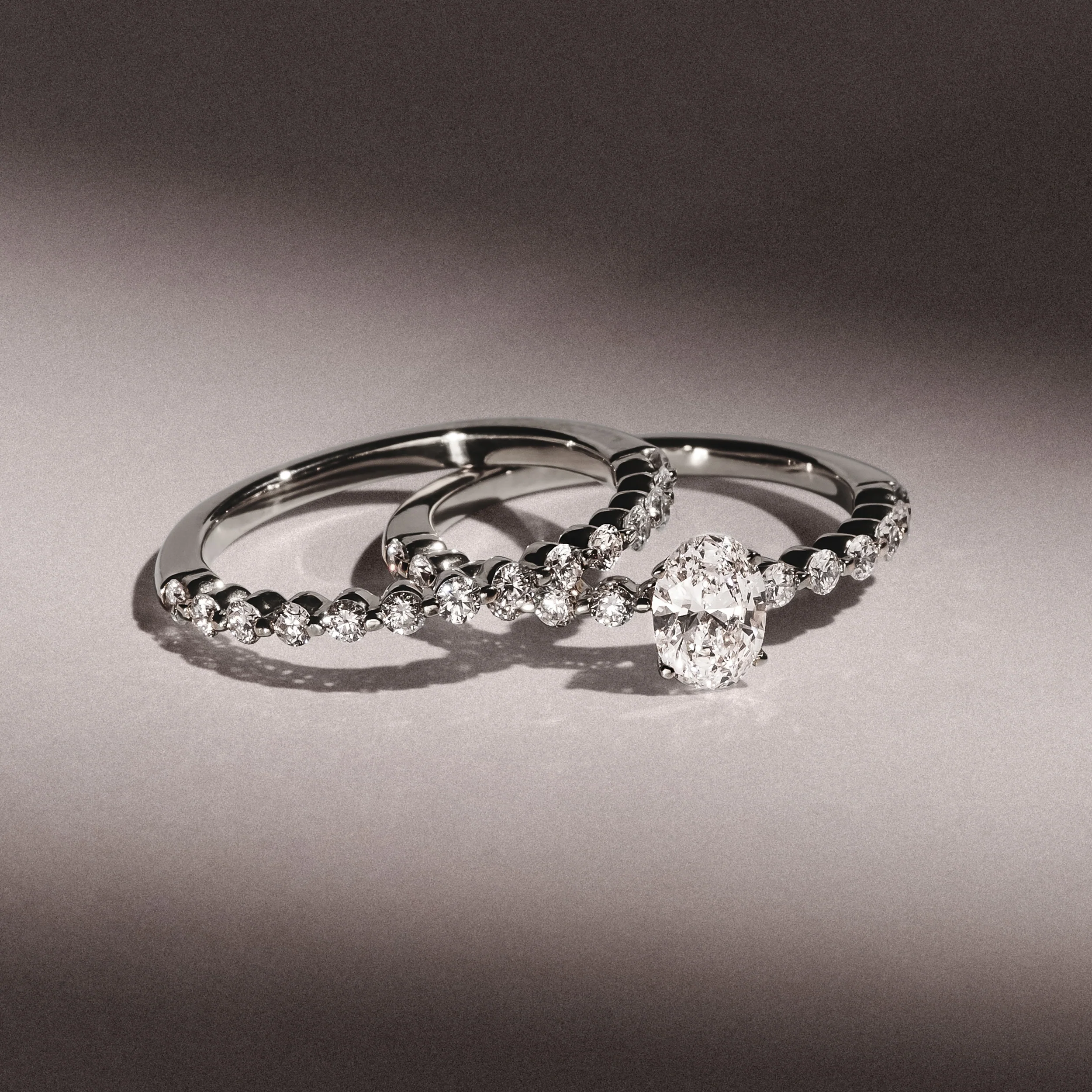 Solstice 0.35ct Lab Diamond Half Eternity Ring F/VS in 9k White Gold - Image 8