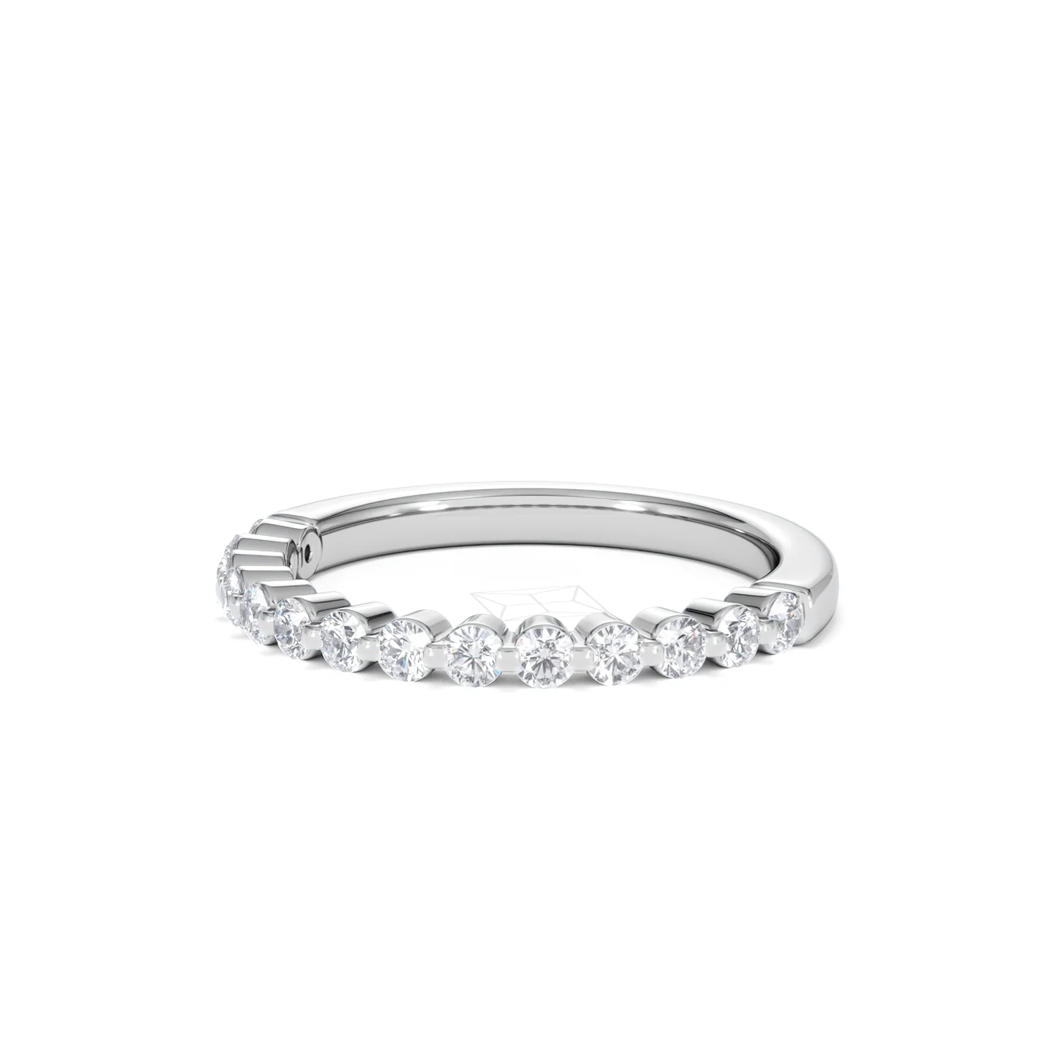 Solstice 0.35ct Lab Diamond Half Eternity Ring F/VS in 9k White Gold - Image 83