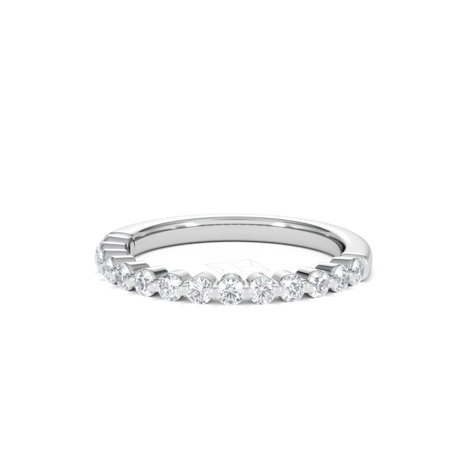 Solstice 0.35ct Lab Diamond Half Eternity Ring F/VS in 9k White Gold - Image 85