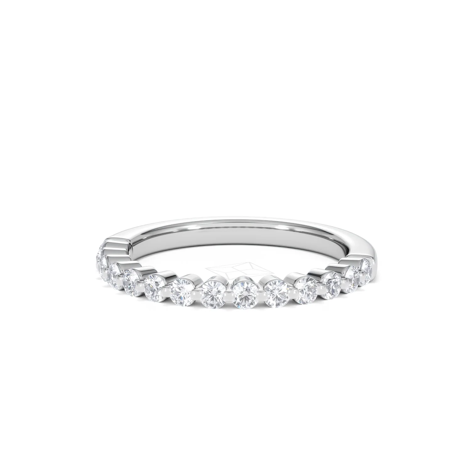 Solstice 0.35ct Lab Diamond Half Eternity Ring F/VS in 9k White Gold - Image 86