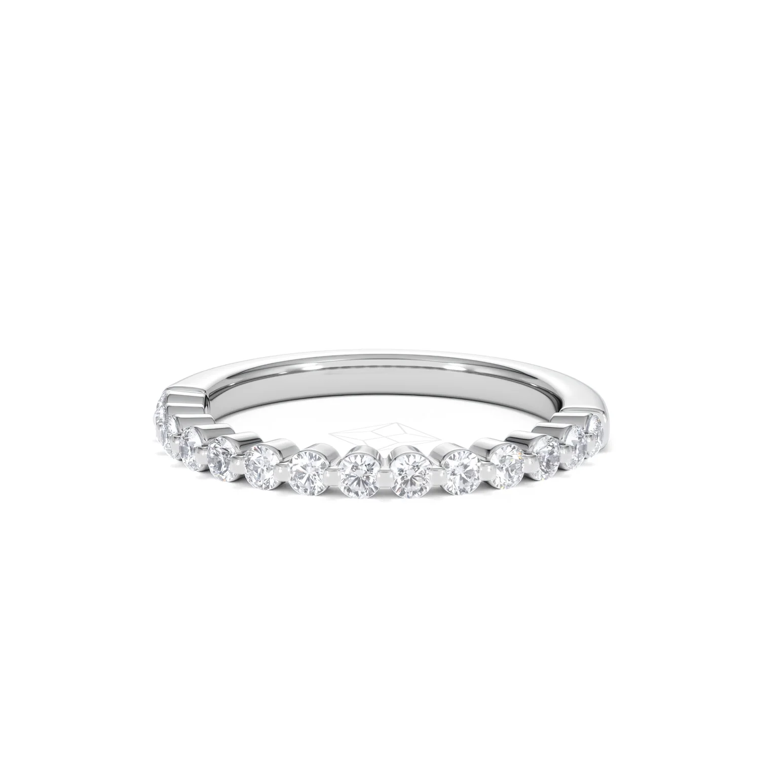 Solstice 0.35ct Lab Diamond Half Eternity Ring F/VS in 9k White Gold - Image 87