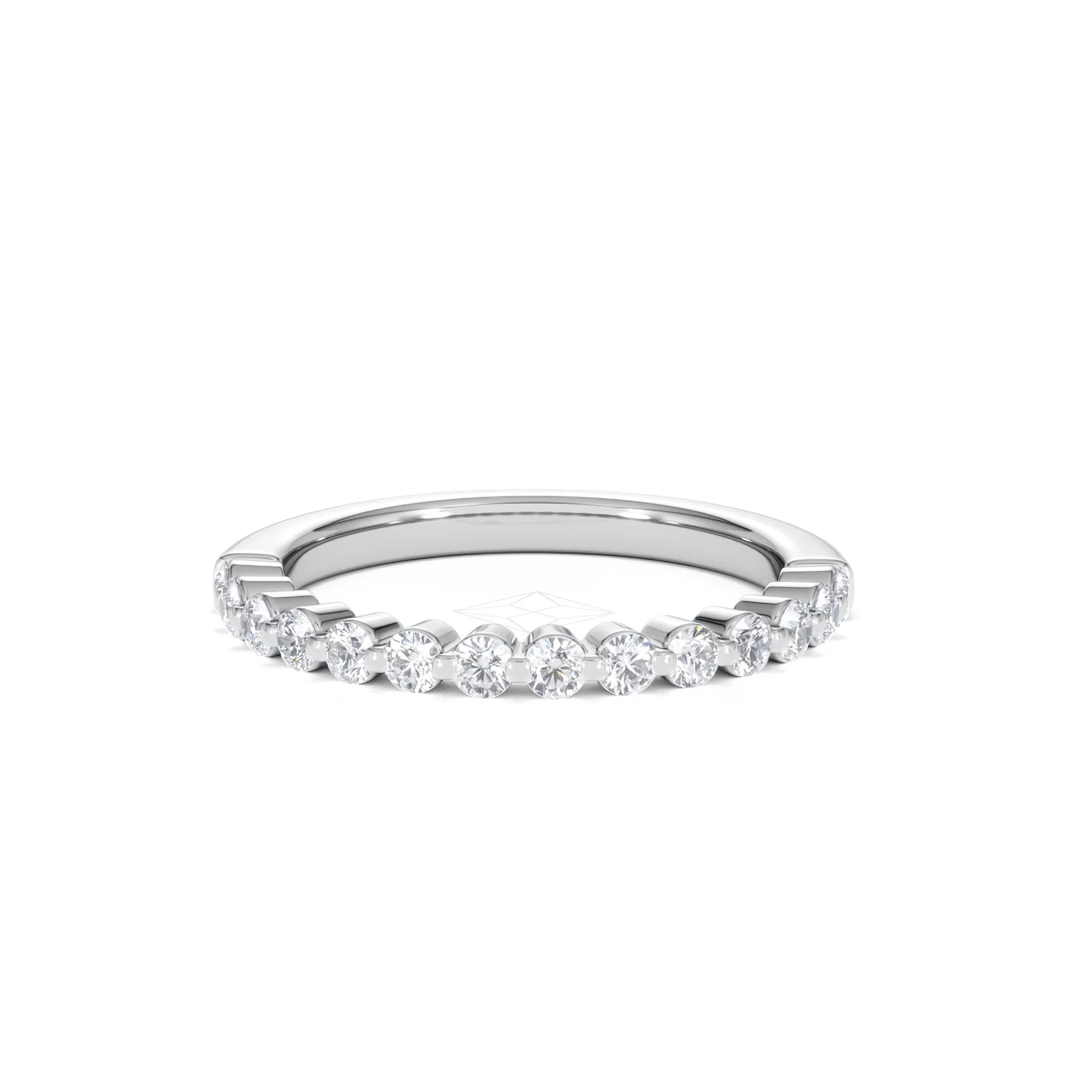Solstice 0.35ct Lab Diamond Half Eternity Ring F/VS in 9k White Gold - Image 89