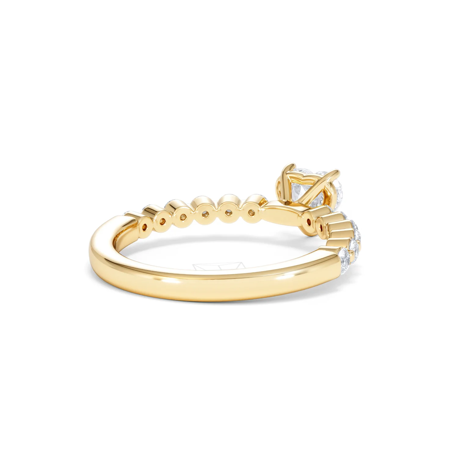 Solstice Heart Cut 0.80ct Lab Diamond Engagement Ring F/VS in 9k Gold - Image 42