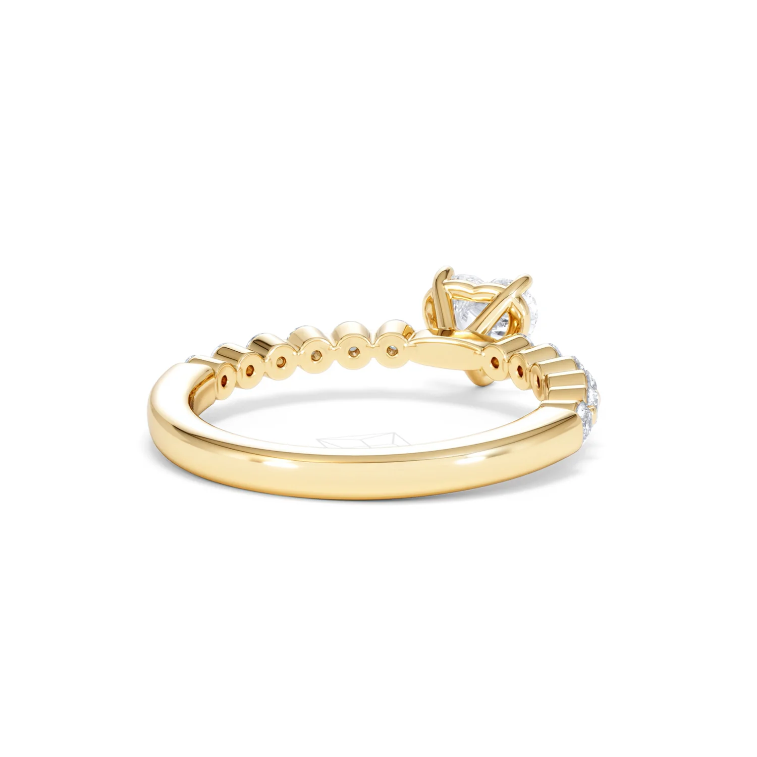 Solstice Heart Cut 0.80ct Lab Diamond Engagement Ring F/VS in 9k Gold - Image 44