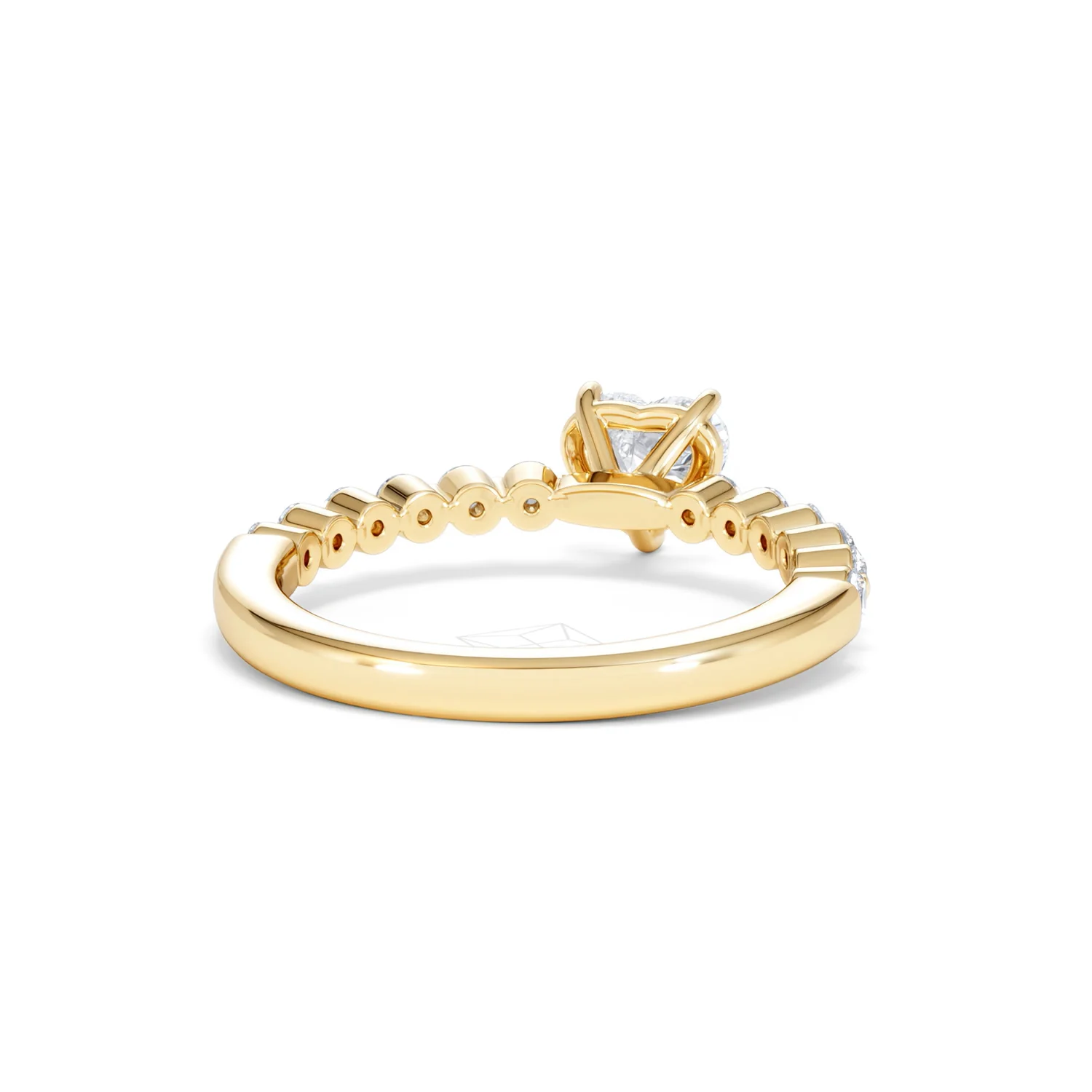Solstice Heart Cut 0.80ct Lab Diamond Engagement Ring F/VS in 9k Gold - Image 46