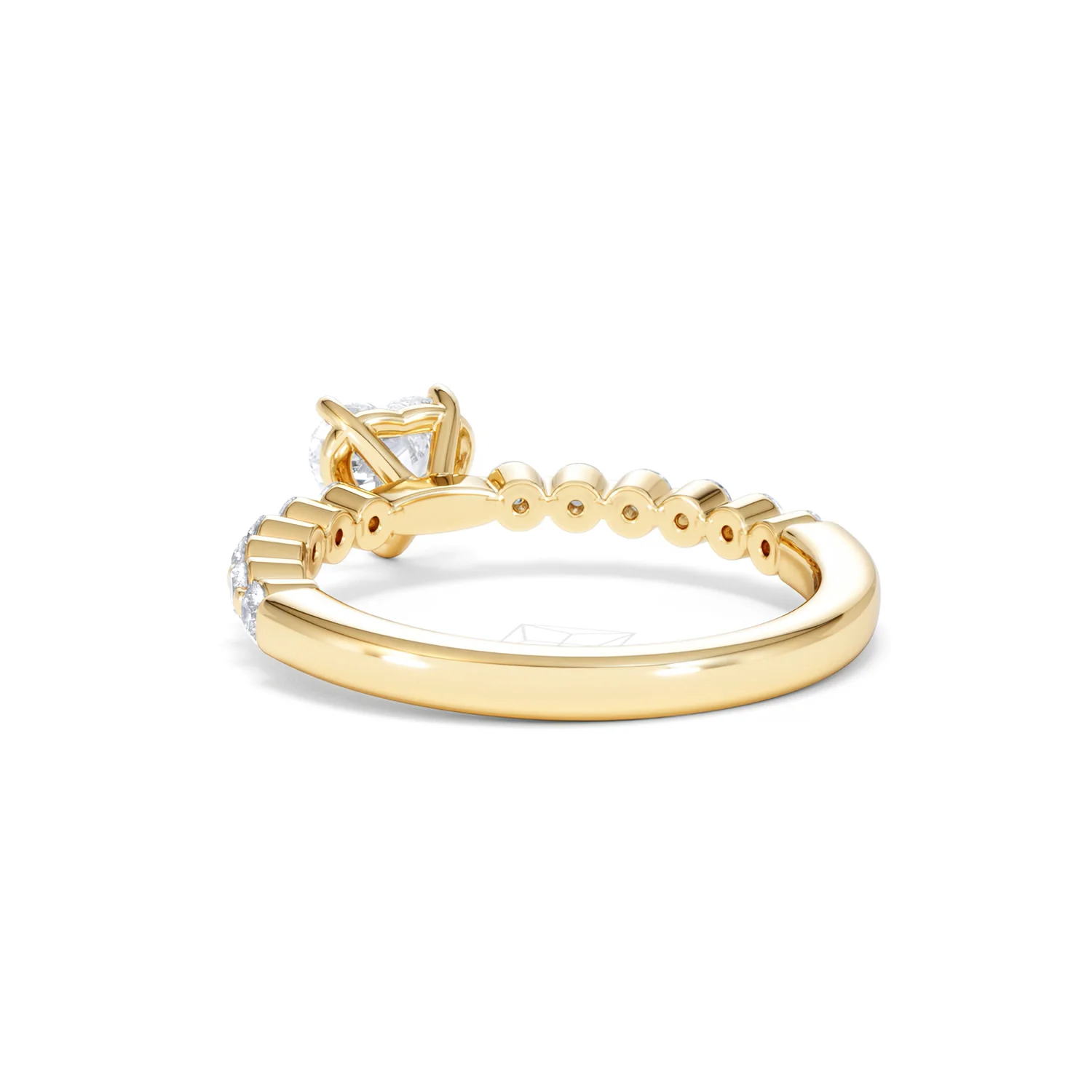 Solstice Heart Cut 0.80ct Lab Diamond Engagement Ring F/VS in 9k Gold - Image 56