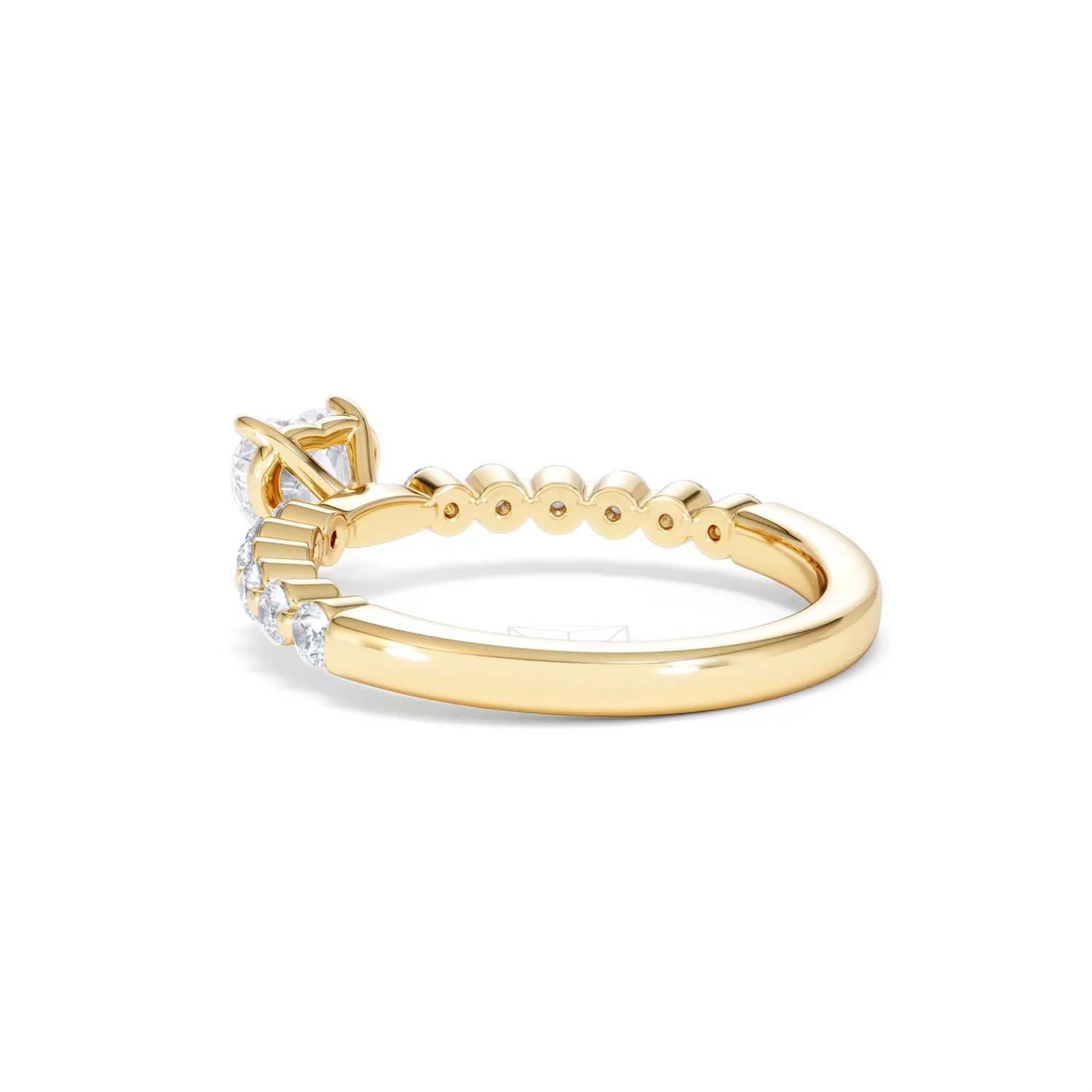 Solstice Heart Cut 0.80ct Lab Diamond Engagement Ring F/VS in 9k Gold - Image 60