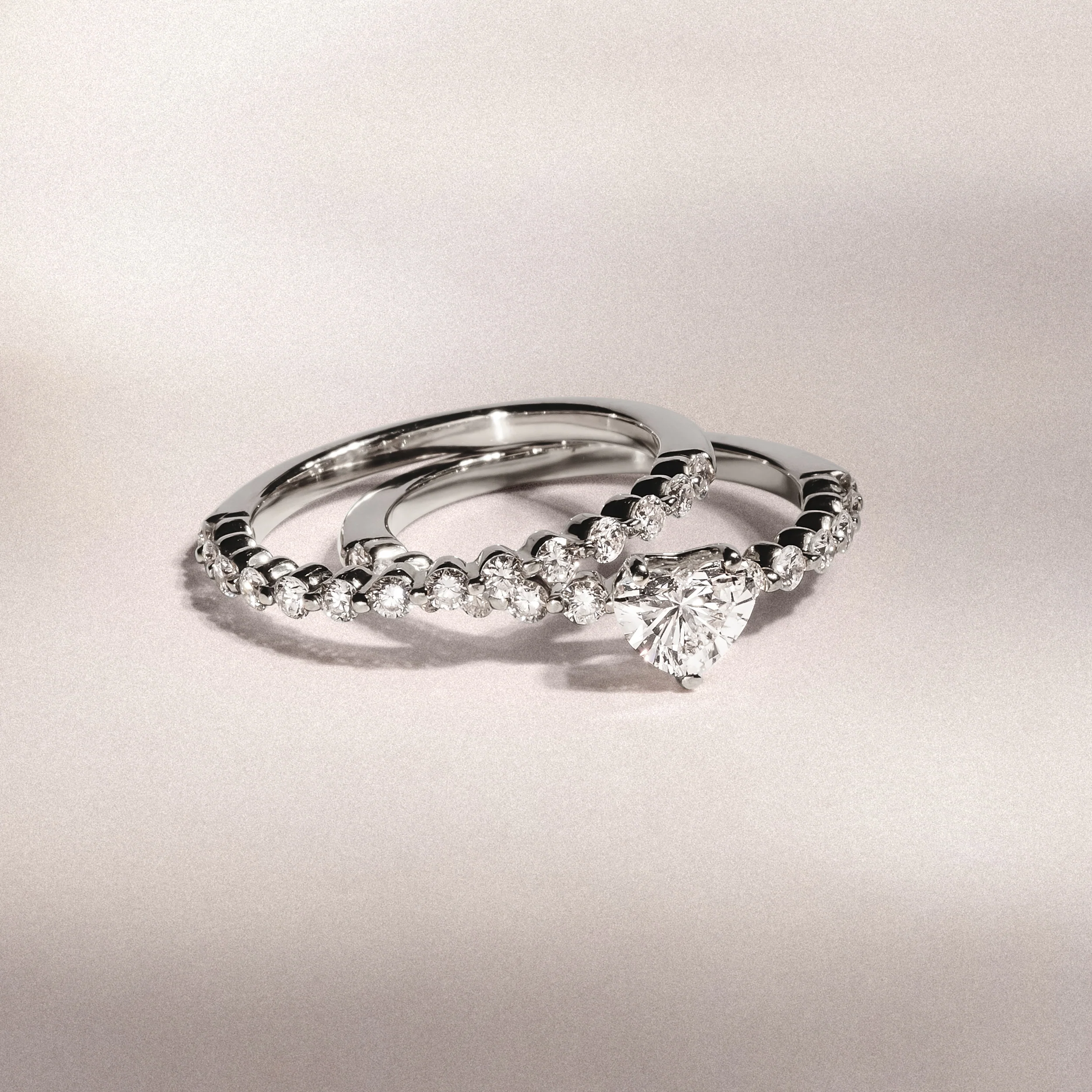Solstice Heart Cut 0.80ct Lab Diamond Engagement Ring F/VS in 9k White Gold - Image 8