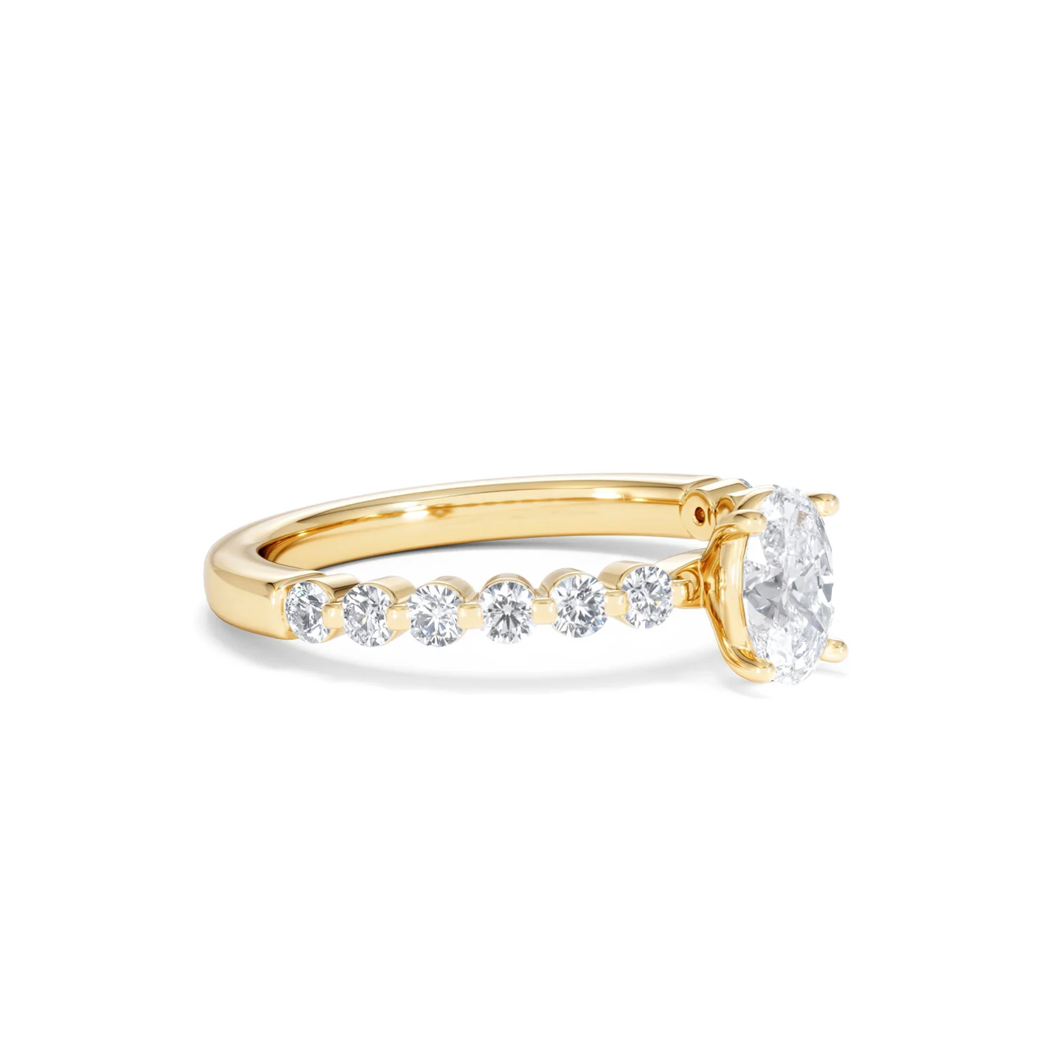 Solstice Oval Cut 0.80ct Lab Diamond Engagement Ring F/VS in 9k Gold - Image 20