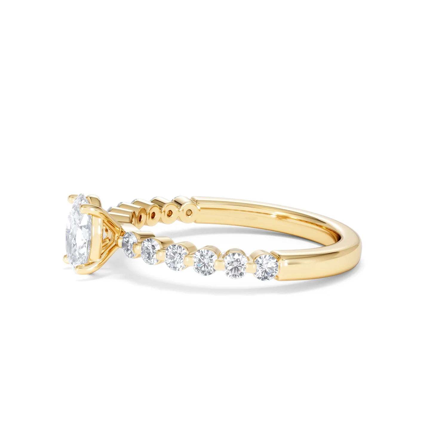 Solstice Oval Cut 0.80ct Lab Diamond Engagement Ring F/VS in 9k Gold - Image 74