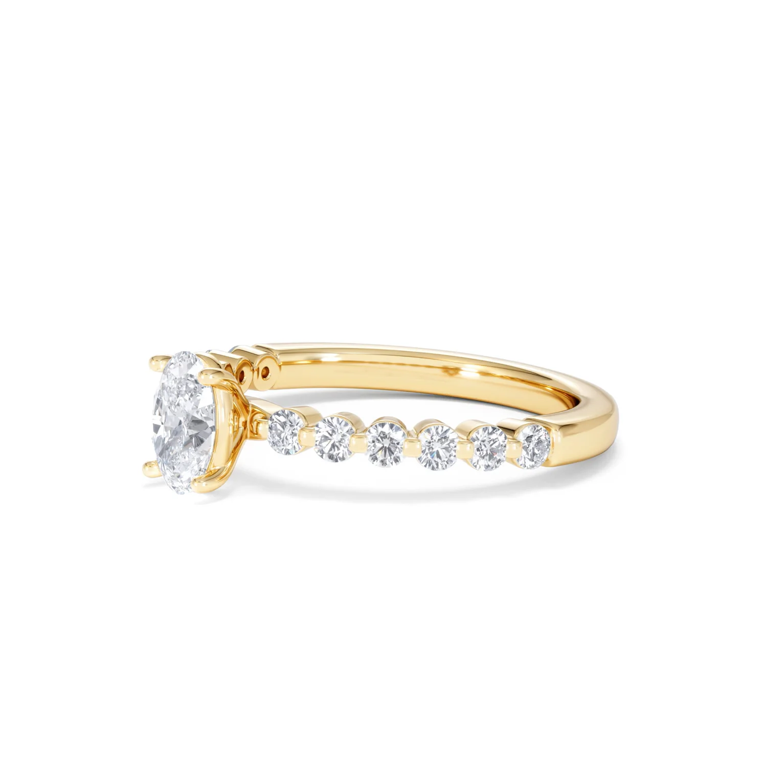 Solstice Oval Cut 0.80ct Lab Diamond Engagement Ring F/VS in 9k Gold - Image 79
