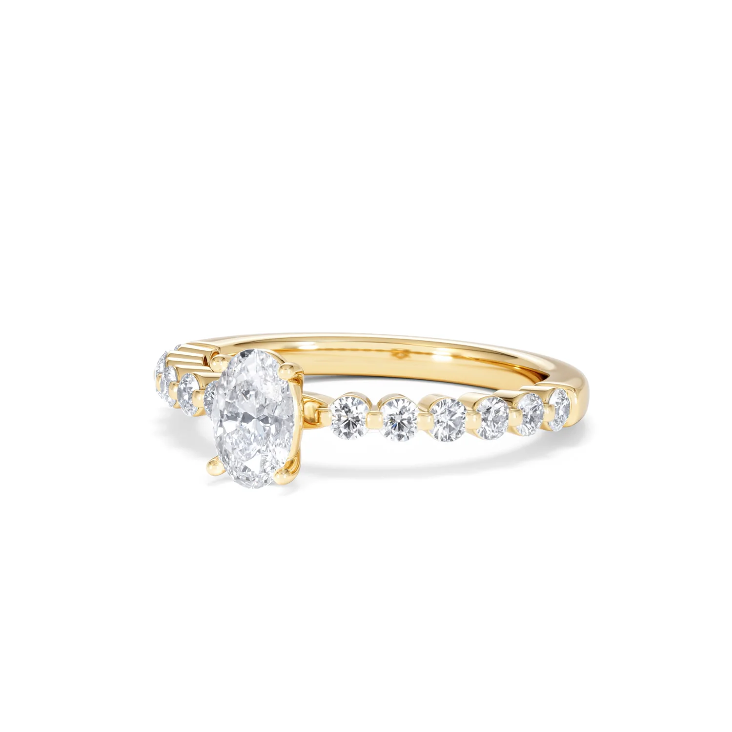 Solstice Oval Cut 0.80ct Lab Diamond Engagement Ring F/VS in 9k Gold - Image 84