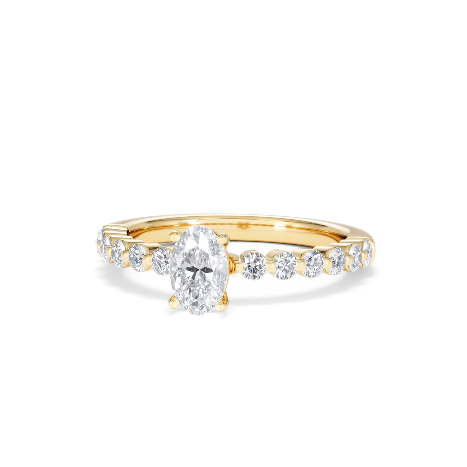 Solstice Oval Cut 0.80ct Lab Diamond Engagement Ring F/VS in 9k Gold - Image 87