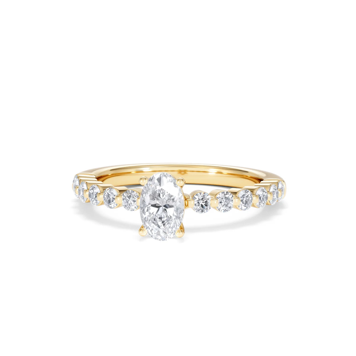Solstice Oval Cut 0.80ct Lab Diamond Engagement Ring F/VS in 9k Gold - Image 88