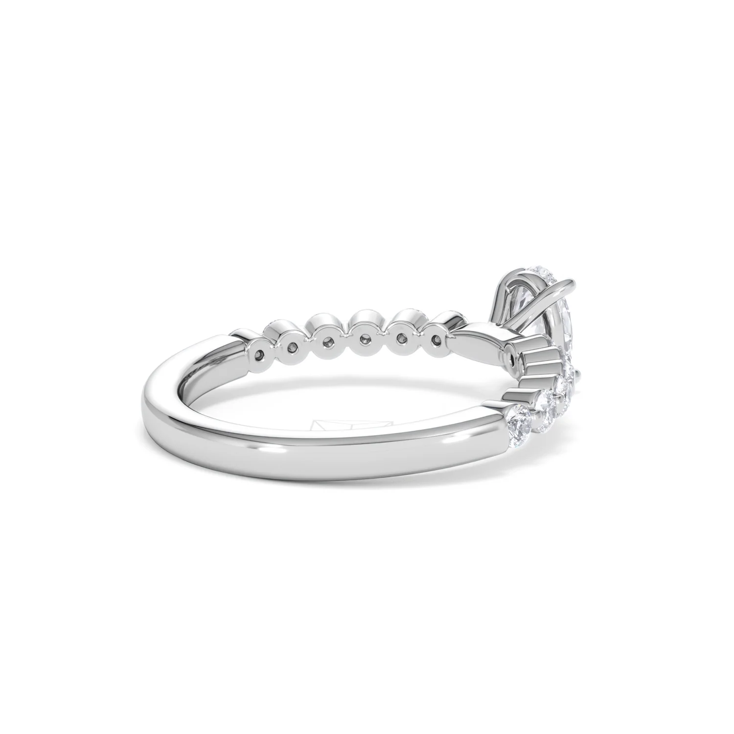 Solstice Oval Cut 0.80ct Lab Diamond Engagement Ring F/VS in 9k White Gold - Image 39