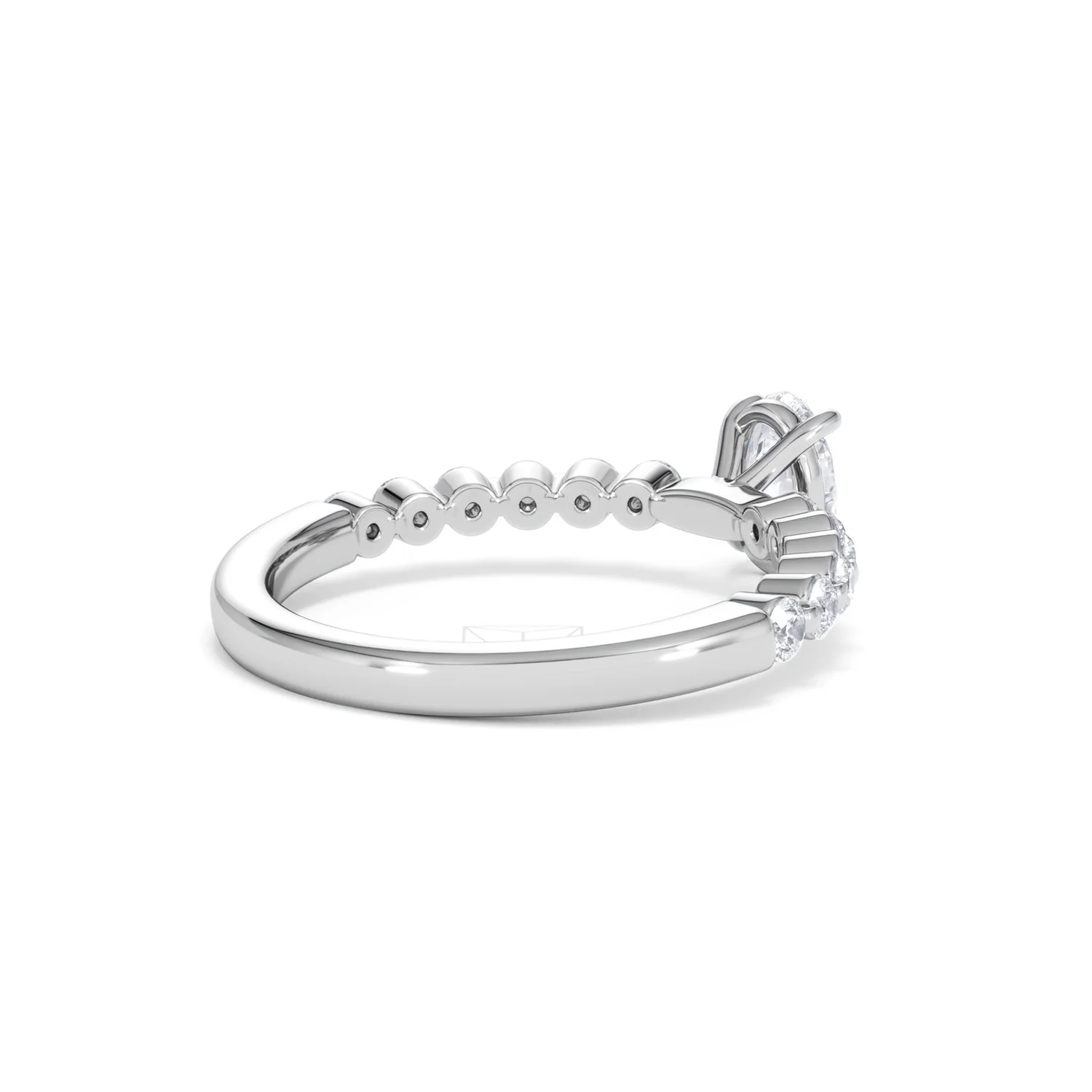 Solstice Oval Cut 0.80ct Lab Diamond Engagement Ring F/VS in 9k White Gold - Image 40
