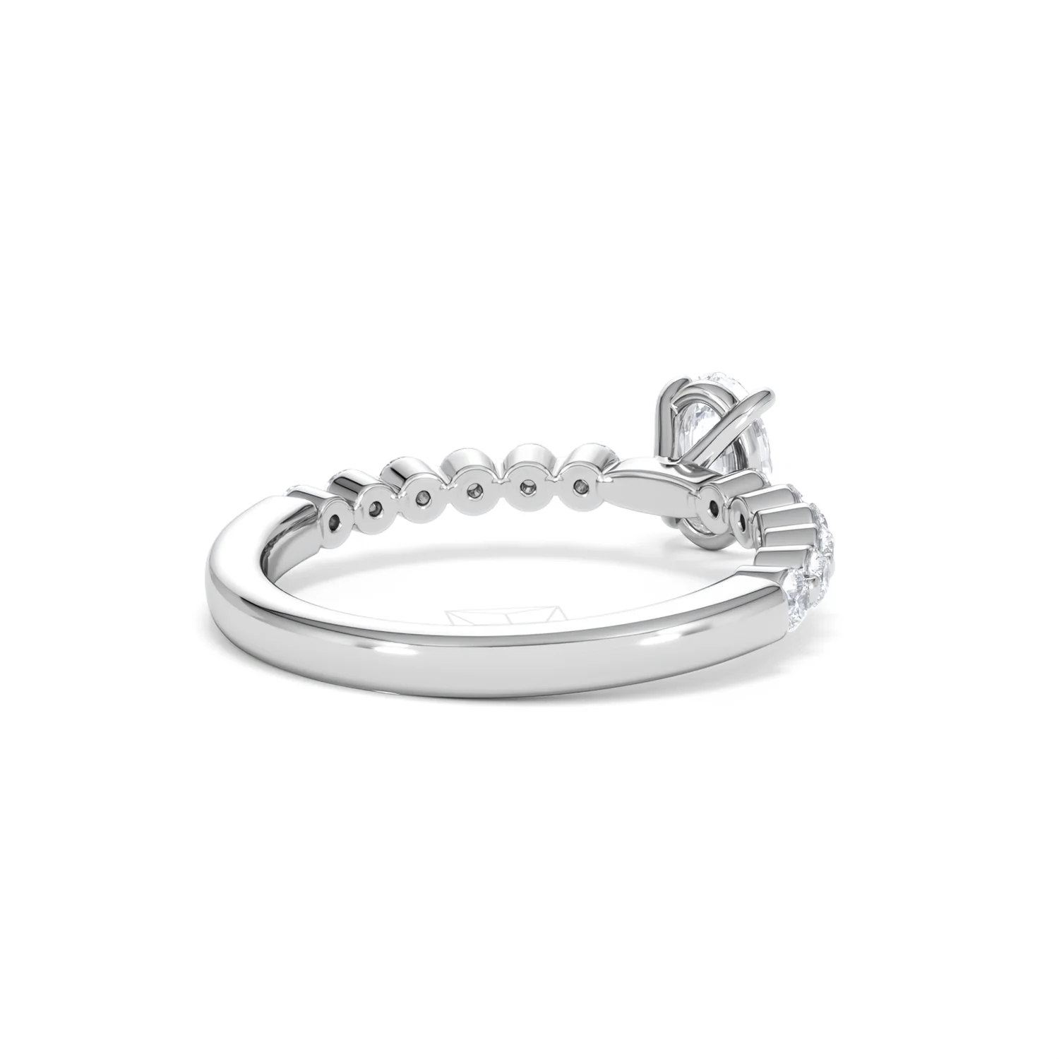Solstice Oval Cut 0.80ct Lab Diamond Engagement Ring F/VS in 9k White Gold - Image 42