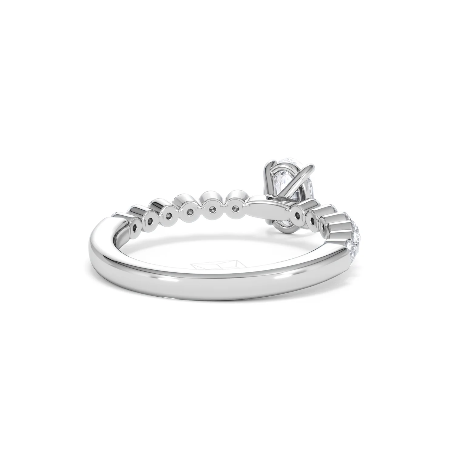 Solstice Oval Cut 0.80ct Lab Diamond Engagement Ring F/VS in 9k White Gold - Image 44