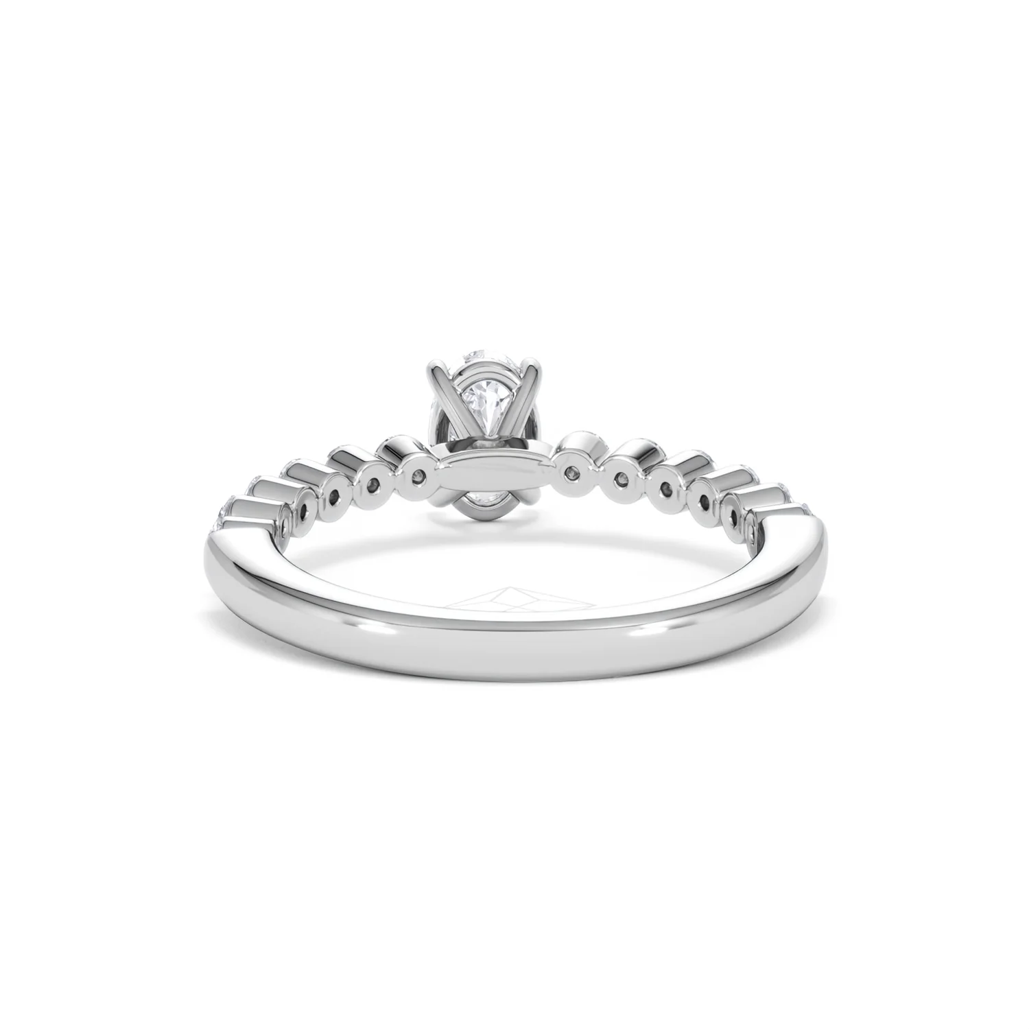Solstice Oval Cut 0.80ct Lab Diamond Engagement Ring F/VS in 9k White Gold - Image 51