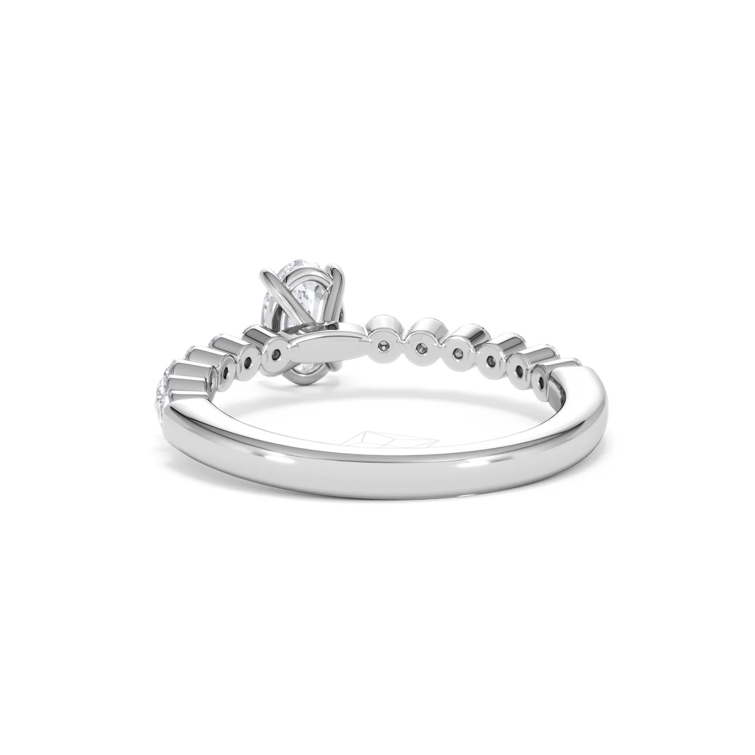 Solstice Oval Cut 0.80ct Lab Diamond Engagement Ring F/VS in 9k White Gold - Image 54