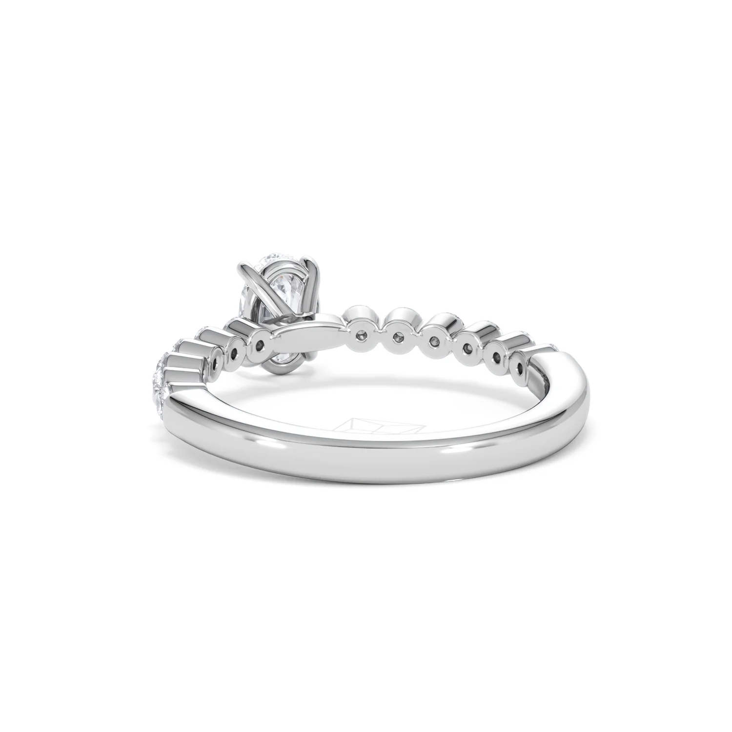 Solstice Oval Cut 0.80ct Lab Diamond Engagement Ring F/VS in 9k White Gold - Image 55