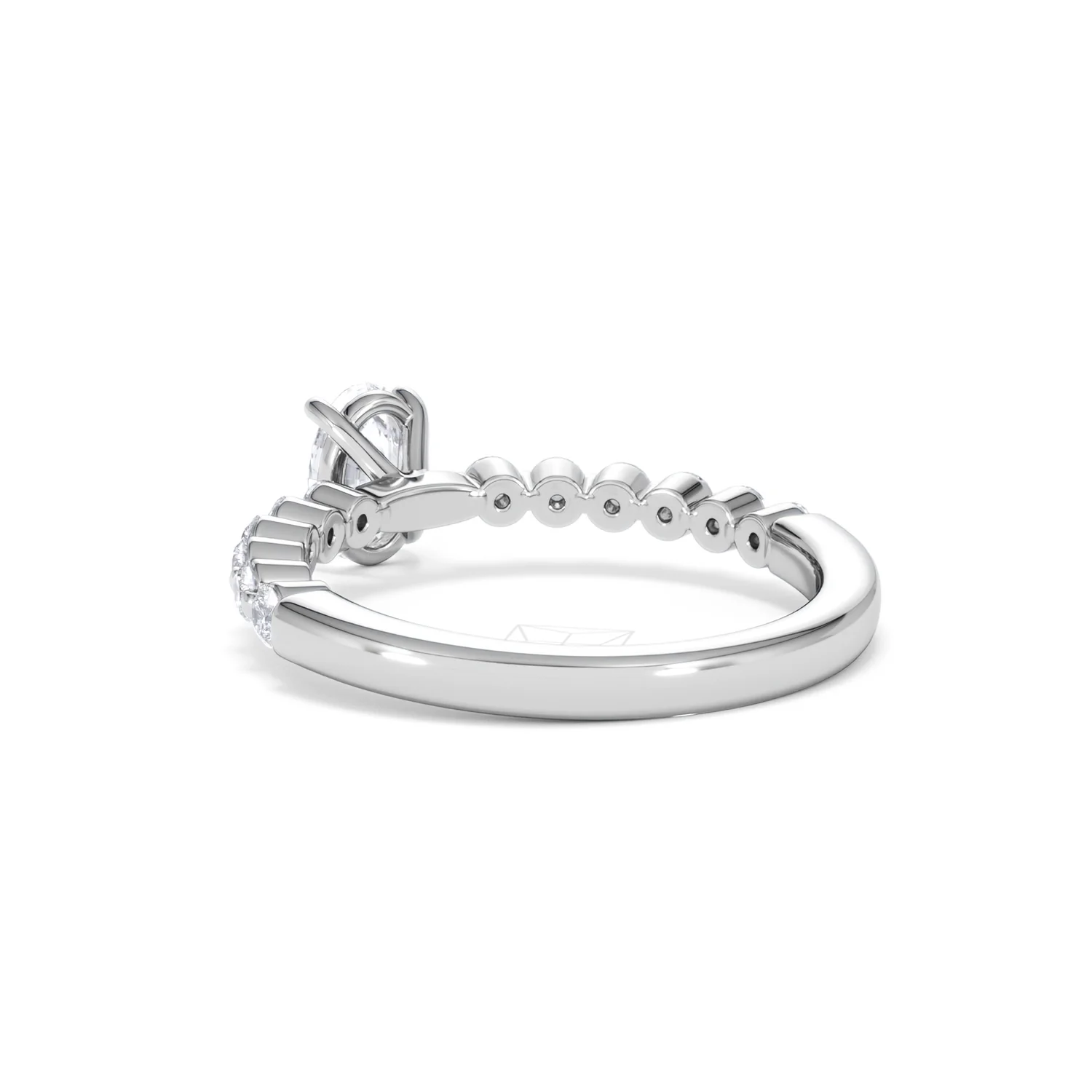 Solstice Oval Cut 0.80ct Lab Diamond Engagement Ring F/VS in 9k White Gold - Image 57