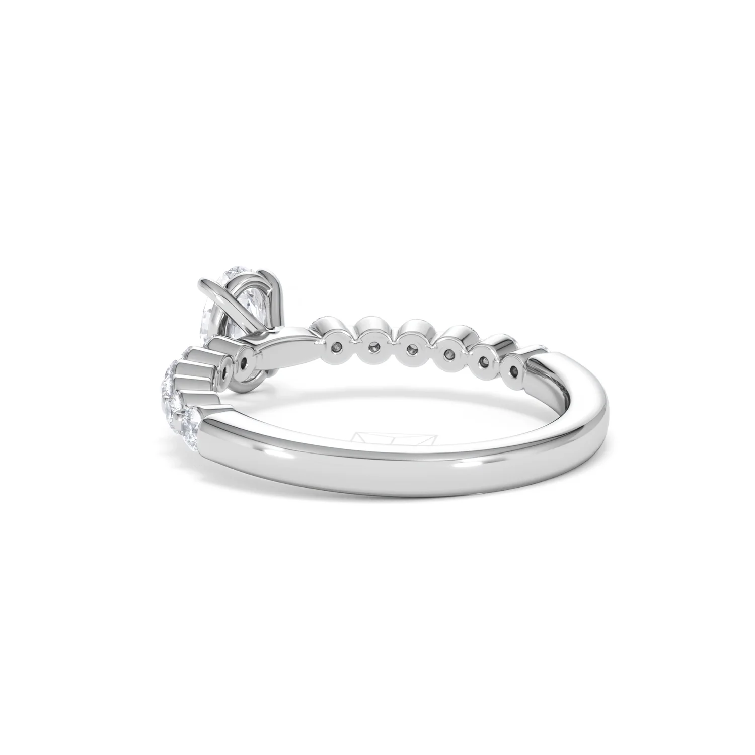 Solstice Oval Cut 0.80ct Lab Diamond Engagement Ring F/VS in 9k White Gold - Image 58