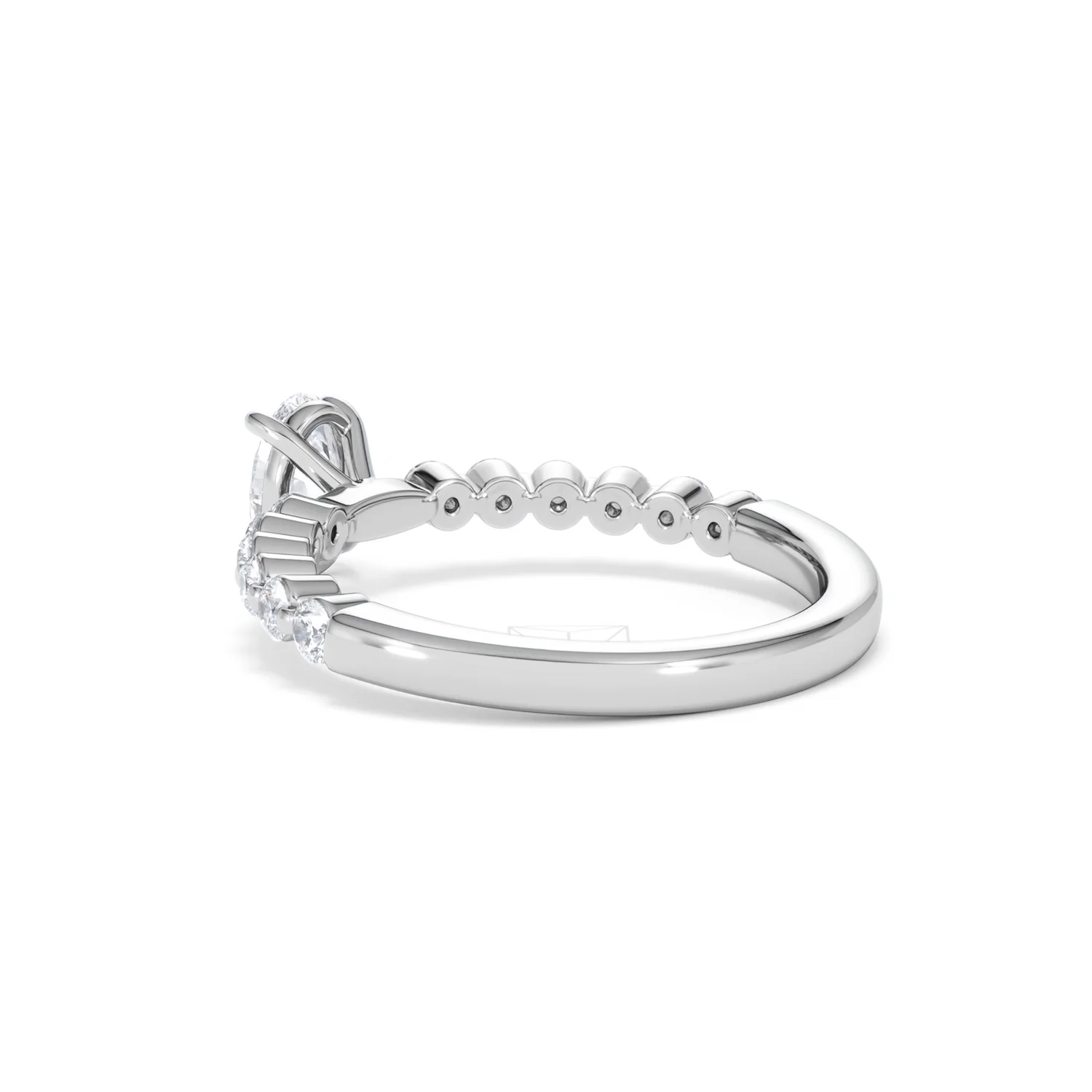Solstice Oval Cut 0.80ct Lab Diamond Engagement Ring F/VS in 9k White Gold - Image 60