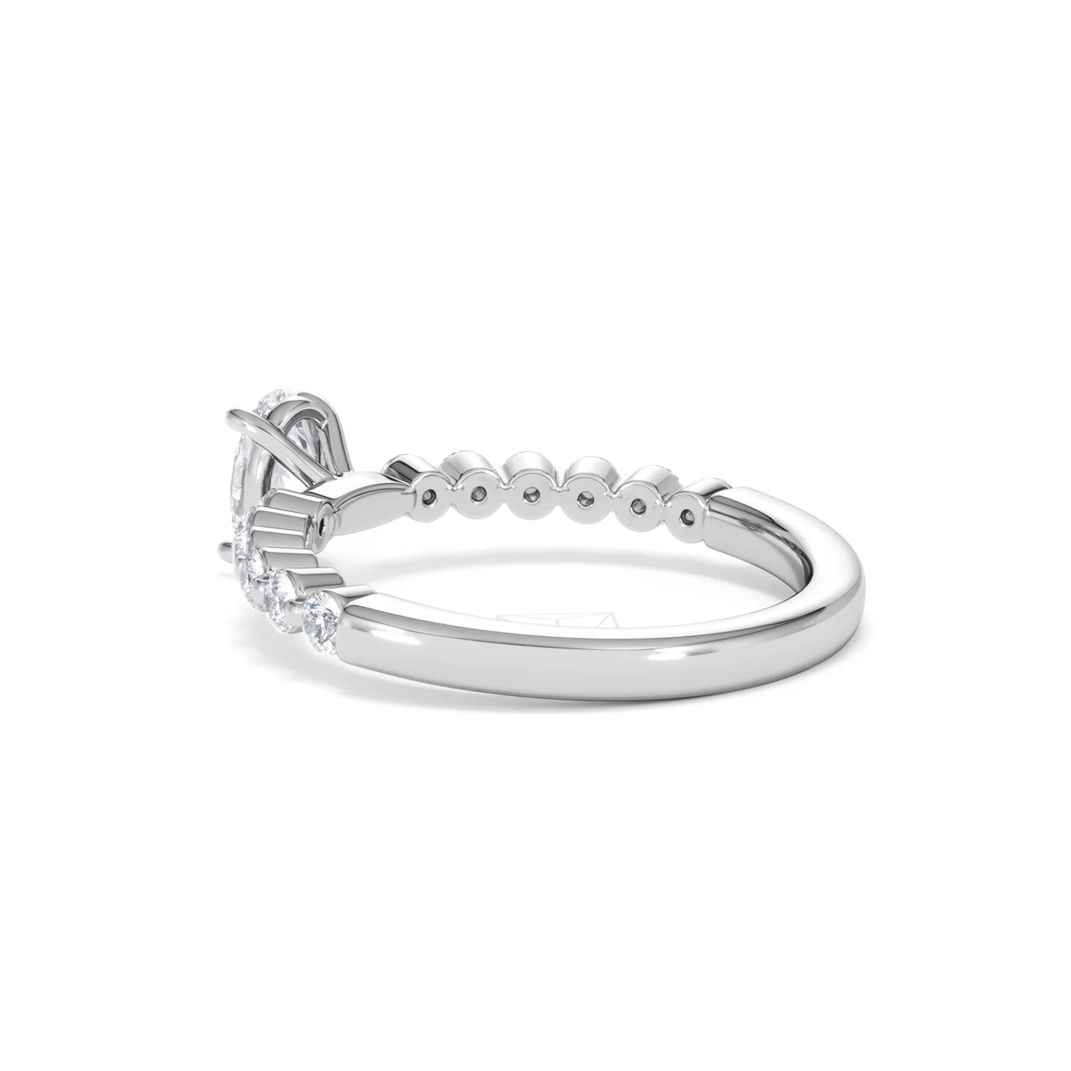 Solstice Oval Cut 0.80ct Lab Diamond Engagement Ring F/VS in 9k White Gold - Image 61