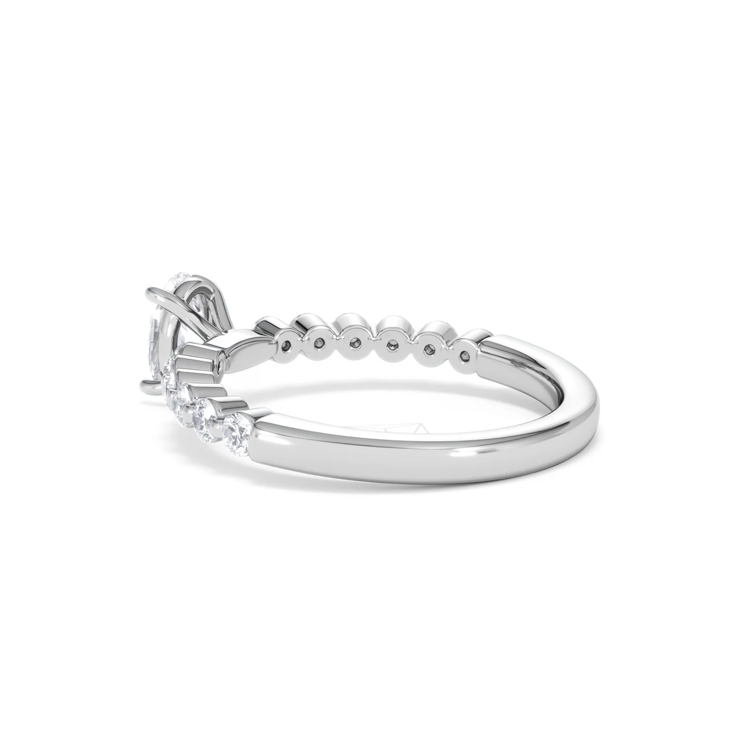 Solstice Oval Cut 0.80ct Lab Diamond Engagement Ring F/VS in 9k White Gold - Image 62