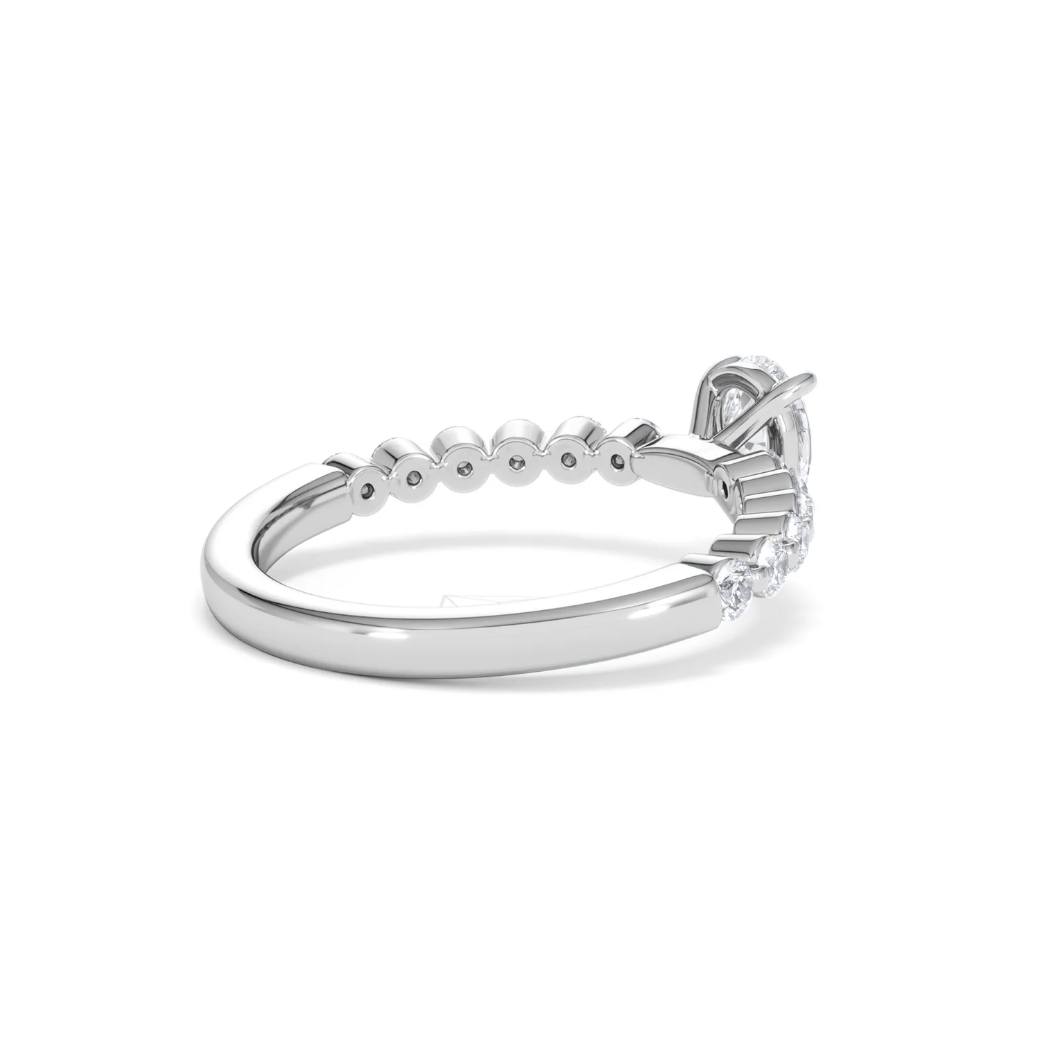 Solstice Pear Cut 0.80ct Lab Diamond Engagement Ring F/VS in 9k White Gold - Image 39