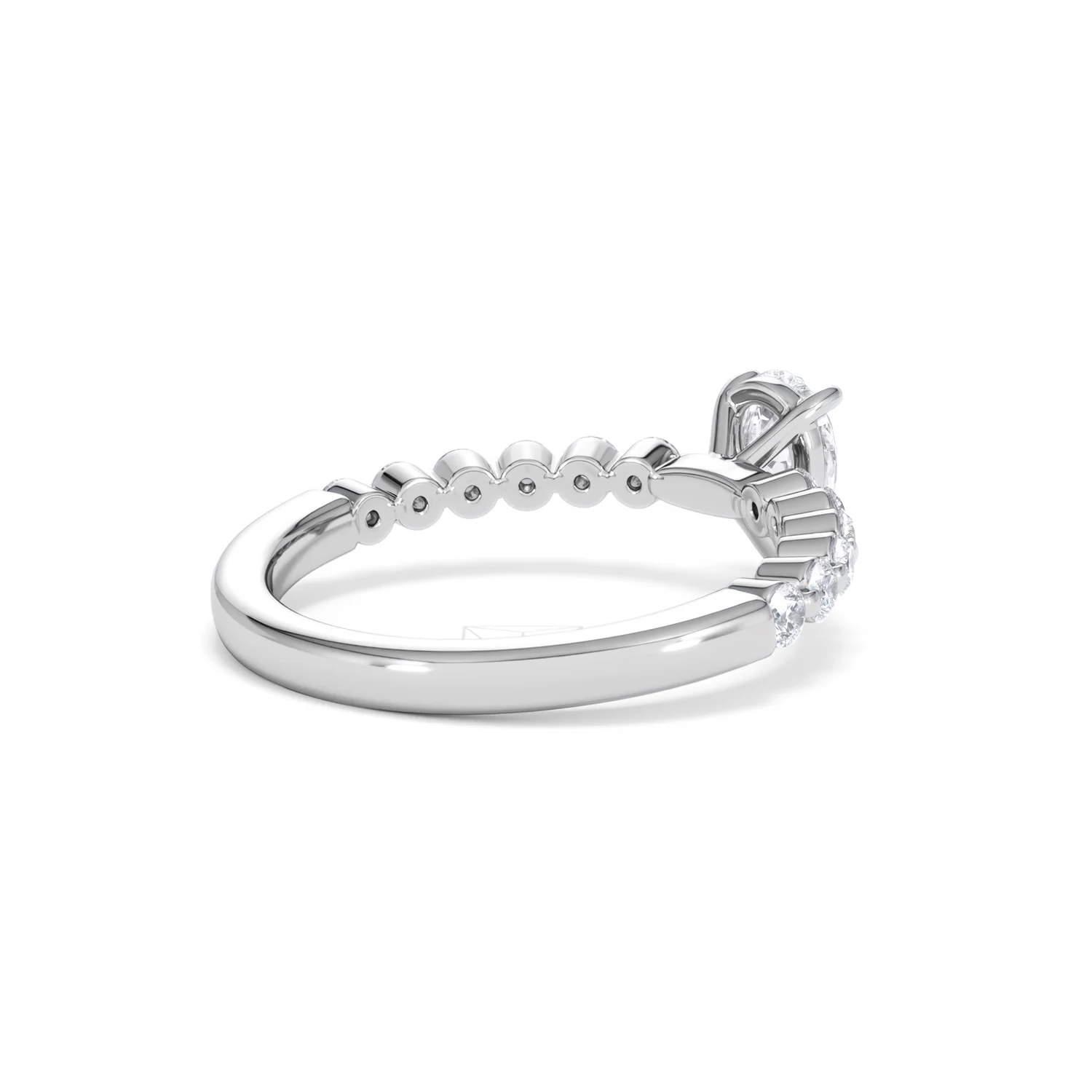 Solstice Pear Cut 0.80ct Lab Diamond Engagement Ring F/VS in 9k White Gold - Image 40