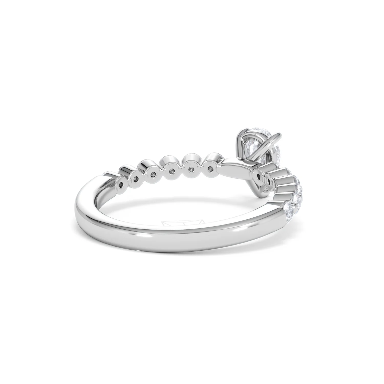 Solstice Pear Cut 0.80ct Lab Diamond Engagement Ring F/VS in 9k White Gold - Image 42