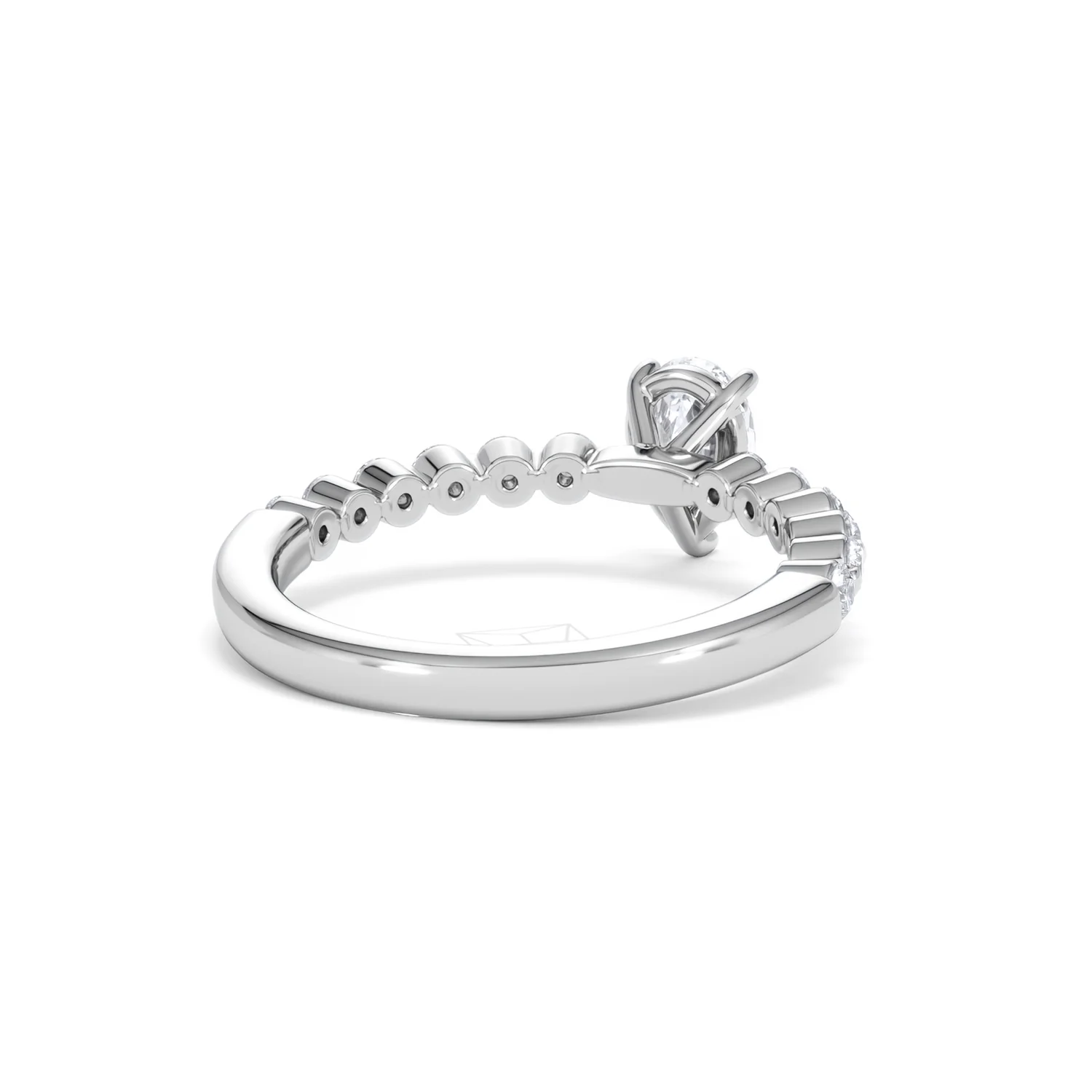Solstice Pear Cut 0.80ct Lab Diamond Engagement Ring F/VS in 9k White Gold - Image 44