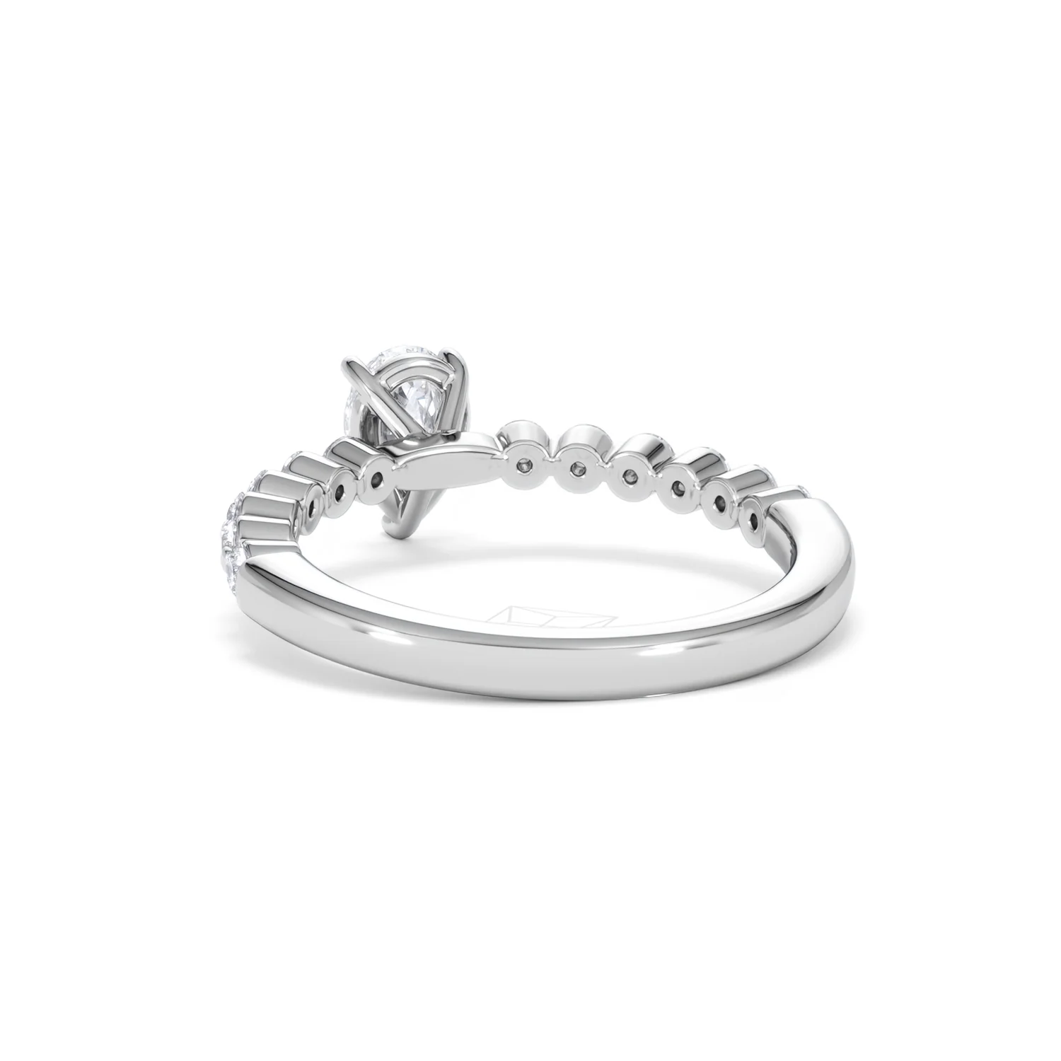 Solstice Pear Cut 0.80ct Lab Diamond Engagement Ring F/VS in 9k White Gold - Image 55