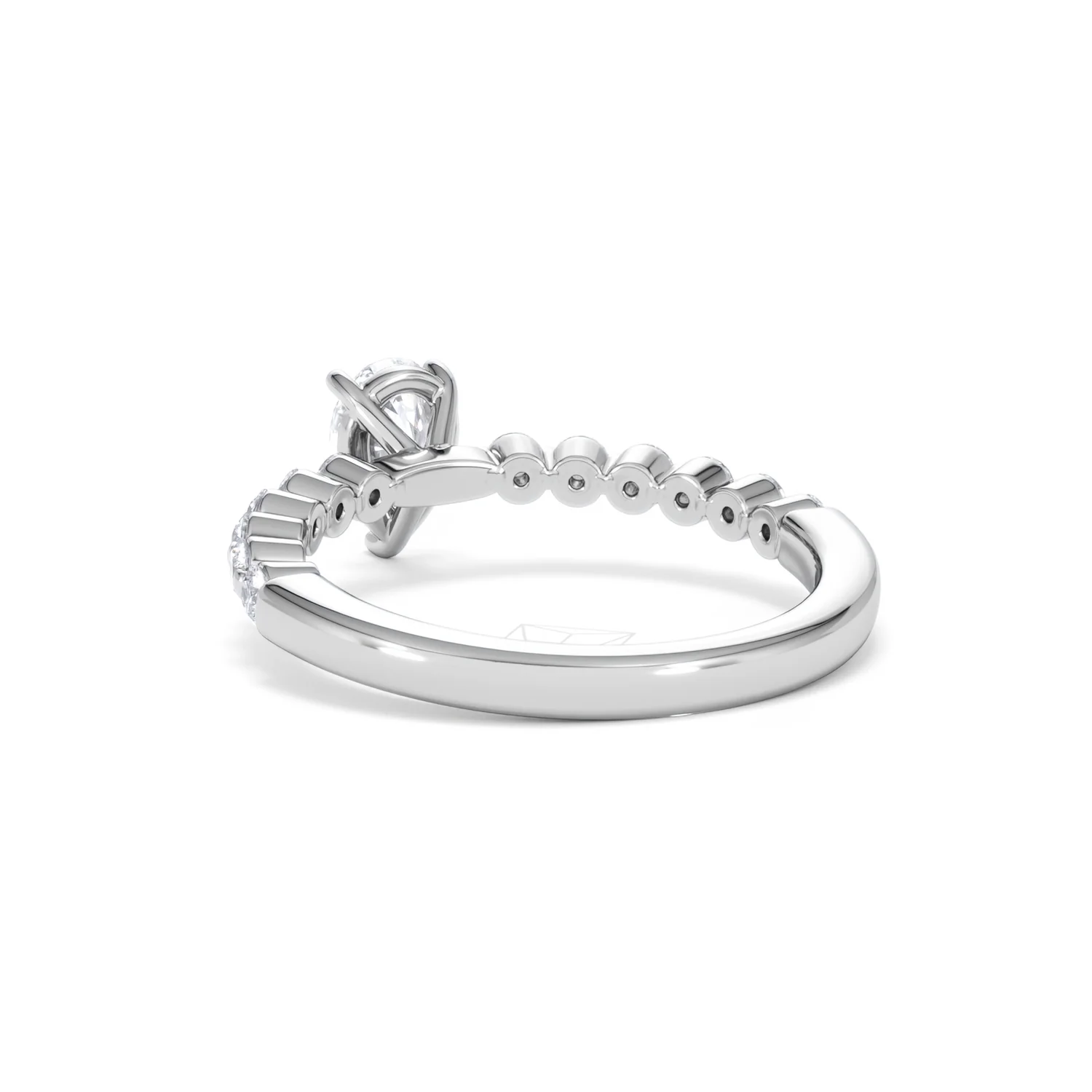Solstice Pear Cut 0.80ct Lab Diamond Engagement Ring F/VS in 9k White Gold - Image 56