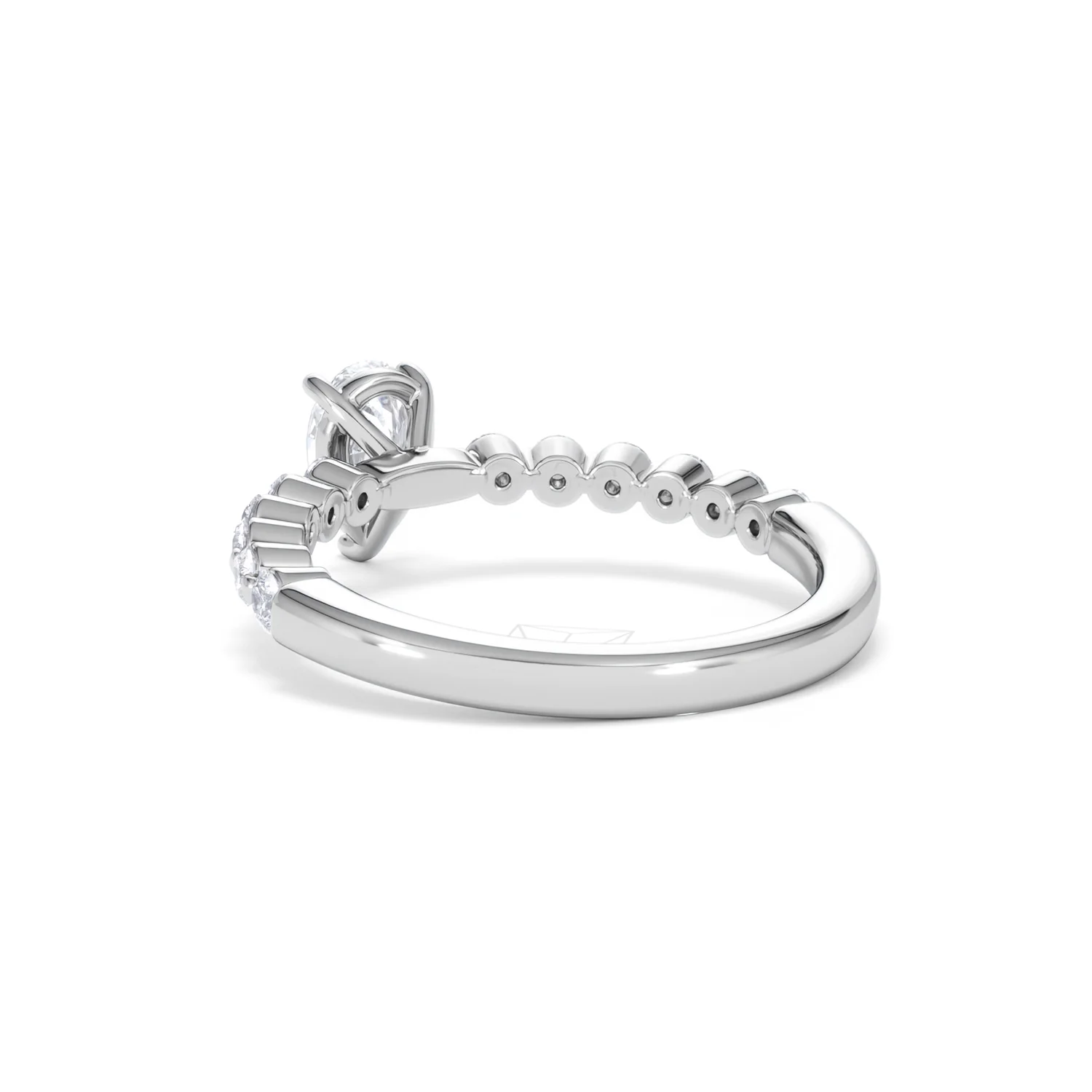 Solstice Pear Cut 0.80ct Lab Diamond Engagement Ring F/VS in 9k White Gold - Image 57