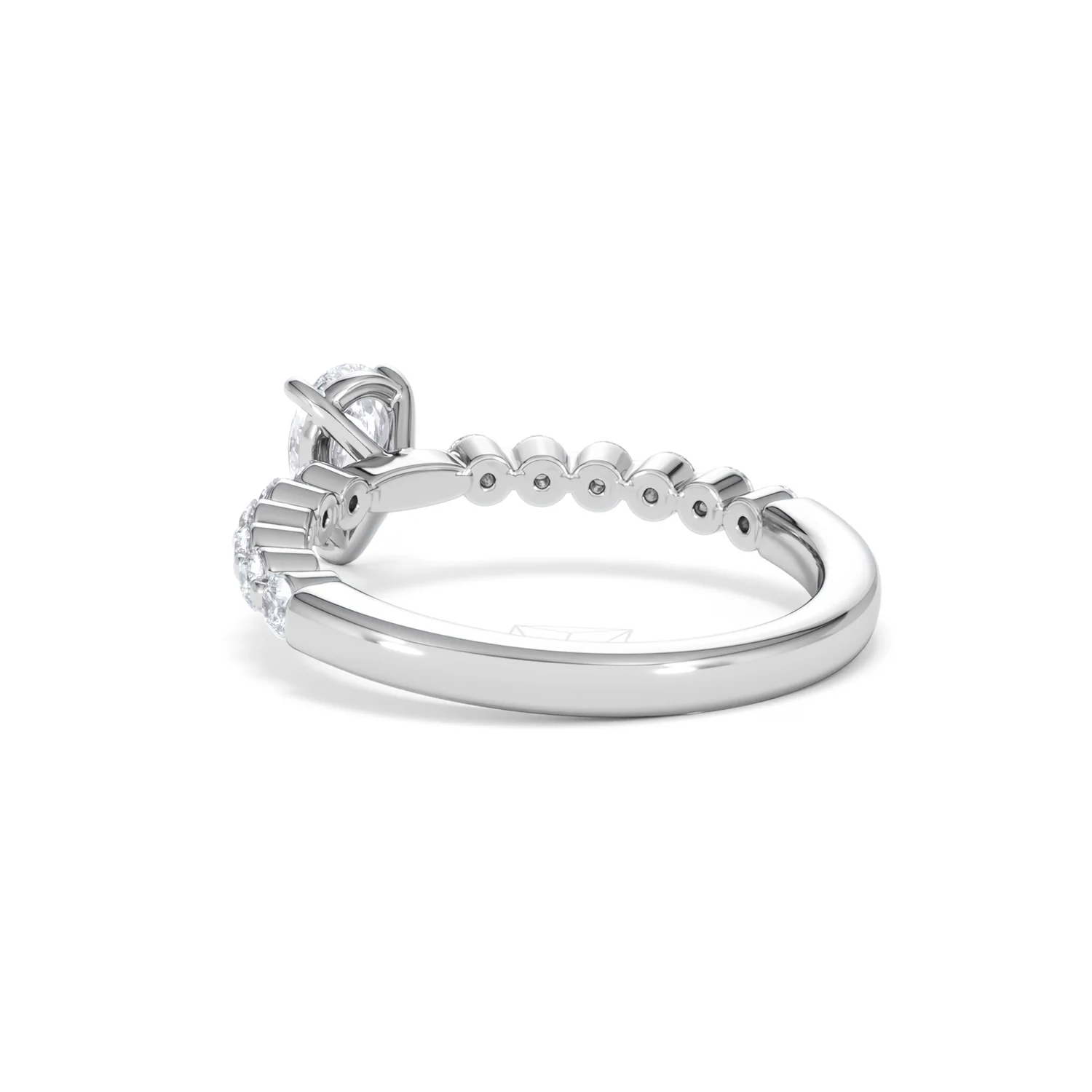 Solstice Pear Cut 0.80ct Lab Diamond Engagement Ring F/VS in 9k White Gold - Image 58