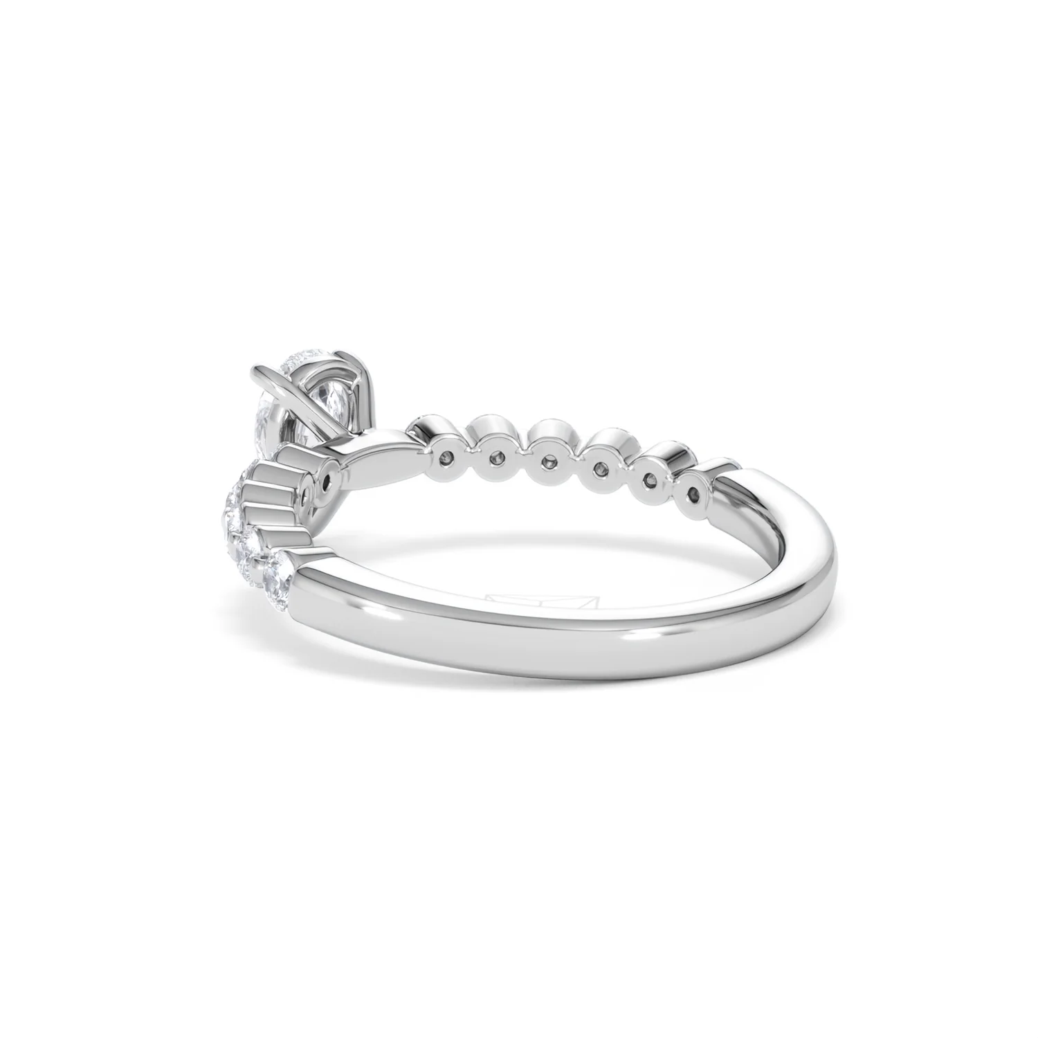 Solstice Pear Cut 0.80ct Lab Diamond Engagement Ring F/VS in 9k White Gold - Image 59
