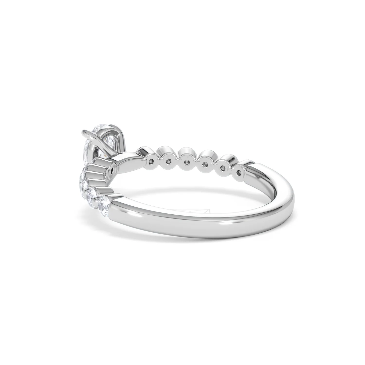 Solstice Pear Cut 0.80ct Lab Diamond Engagement Ring F/VS in 9k White Gold - Image 60