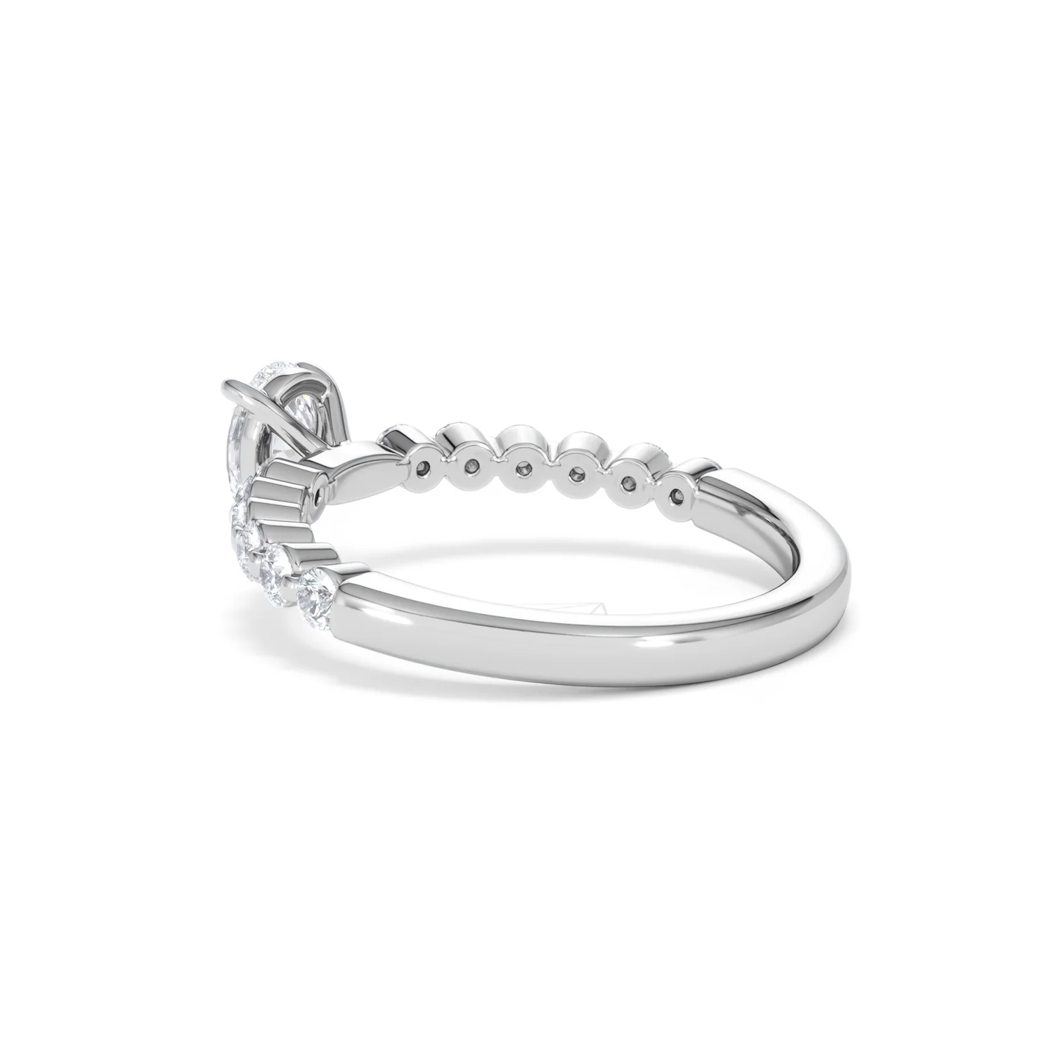 Solstice Pear Cut 0.80ct Lab Diamond Engagement Ring F/VS in 9k White Gold - Image 61