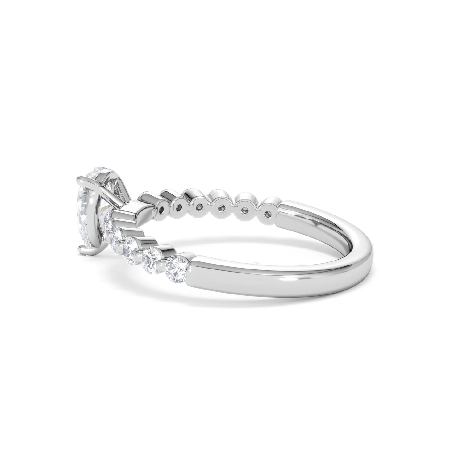 Solstice Pear Cut 0.80ct Lab Diamond Engagement Ring F/VS in 9k White Gold - Image 65