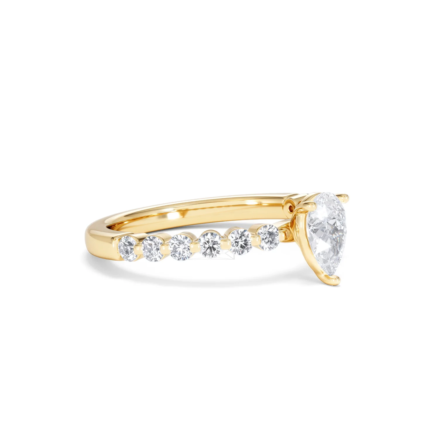Solstice Pear Cut 0.80ct Lab Diamond Pear Shape Engagement Ring F/VS in 9k Gold - Image 20
