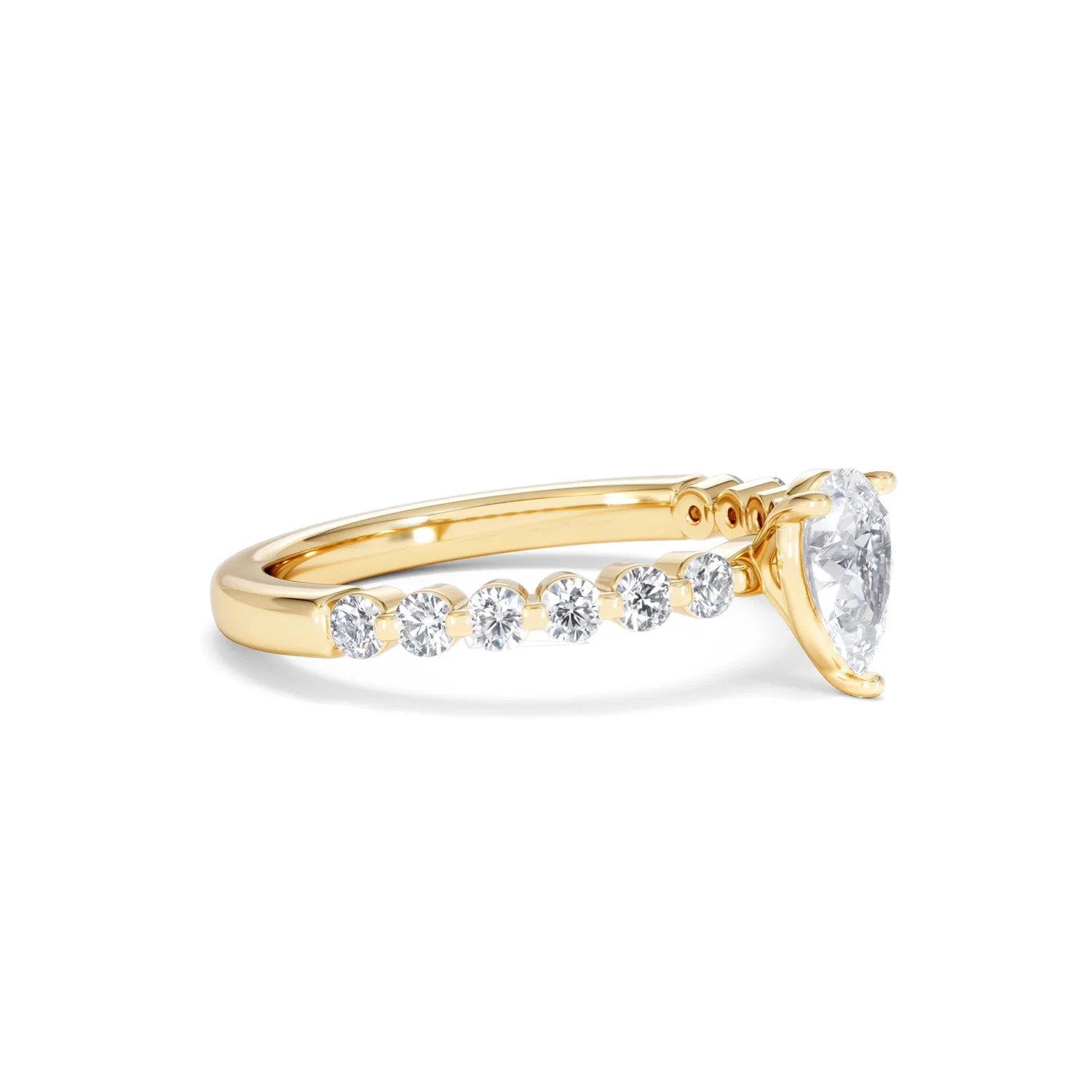 Solstice Pear Cut 0.80ct Lab Diamond Pear Shape Engagement Ring F/VS in 9k Gold - Image 22
