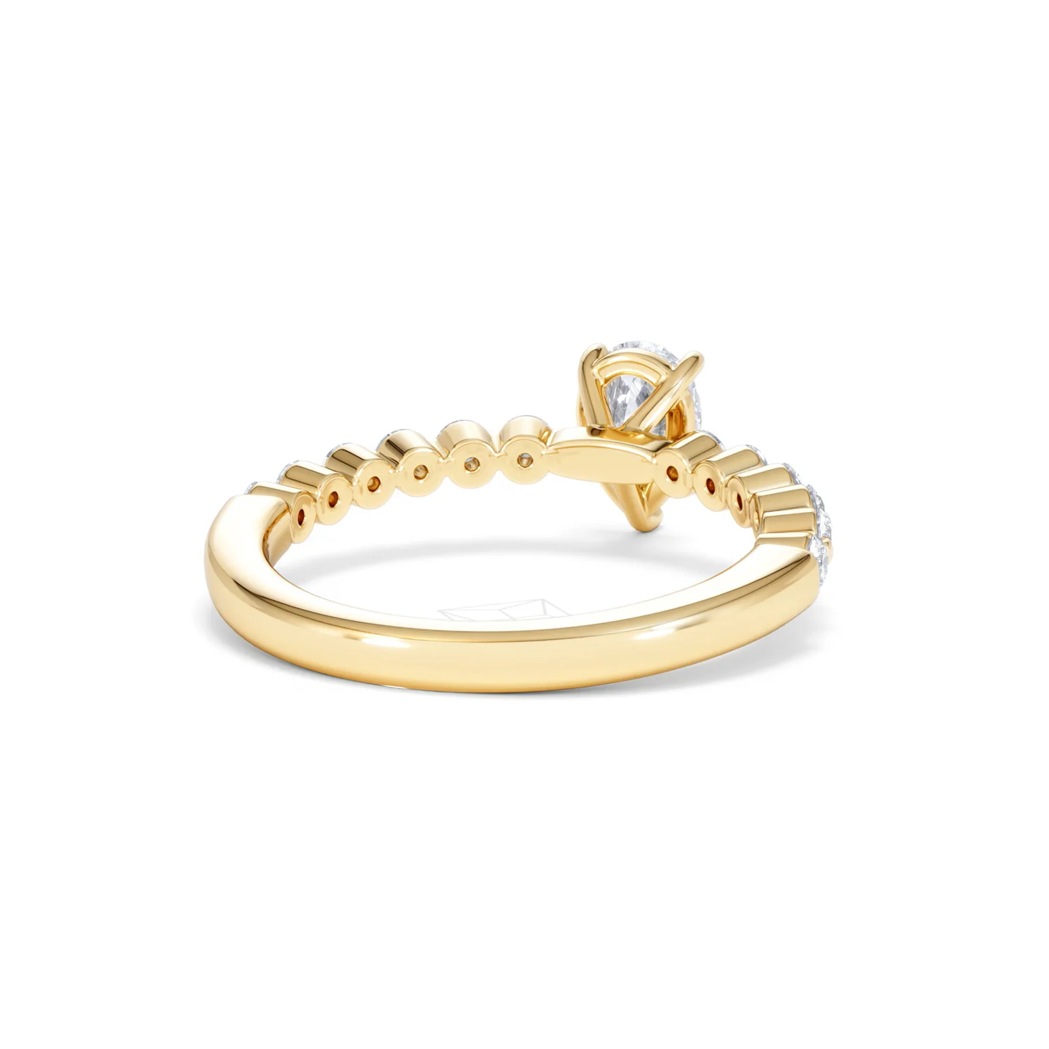 Solstice Pear Cut 0.80ct Lab Diamond Pear Shape Engagement Ring F/VS in 9k Gold - Image 45