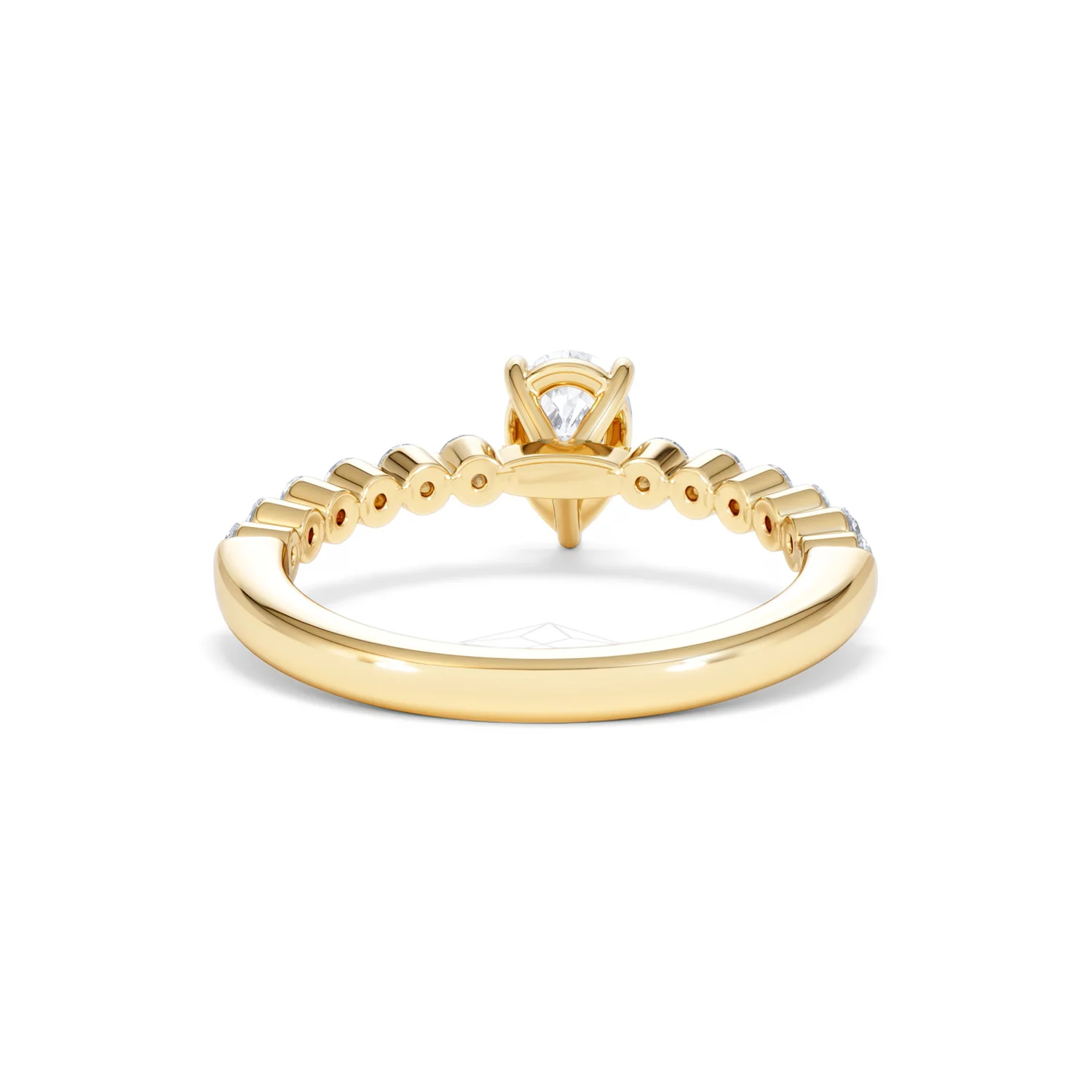 Solstice Pear Cut 0.80ct Lab Diamond Pear Shape Engagement Ring F/VS in 9k Gold - Image 49